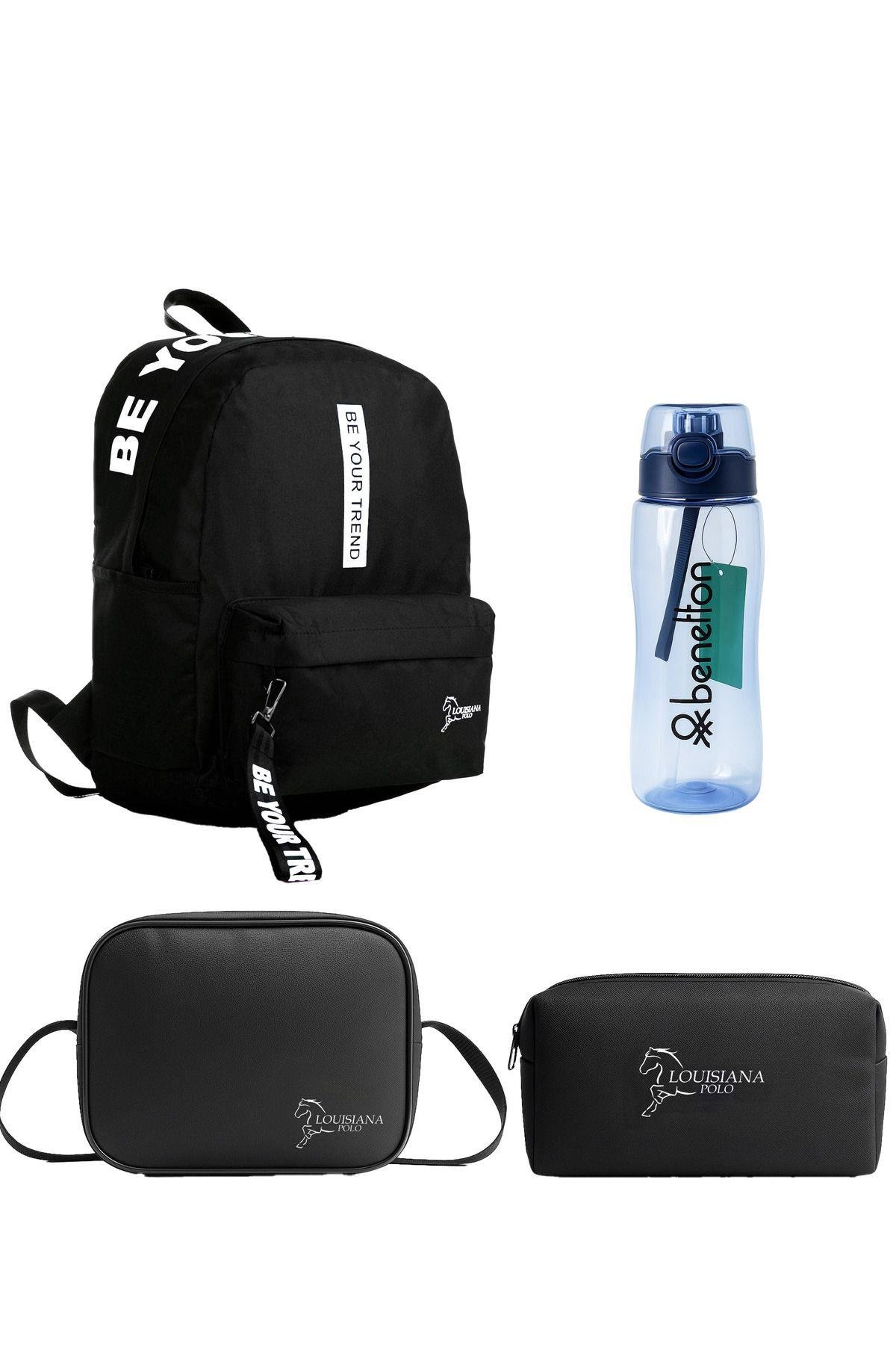 Okul Seti – Çanta + Termal Beslenme + Kalemlik + Mavi Matara Beyaz 1140