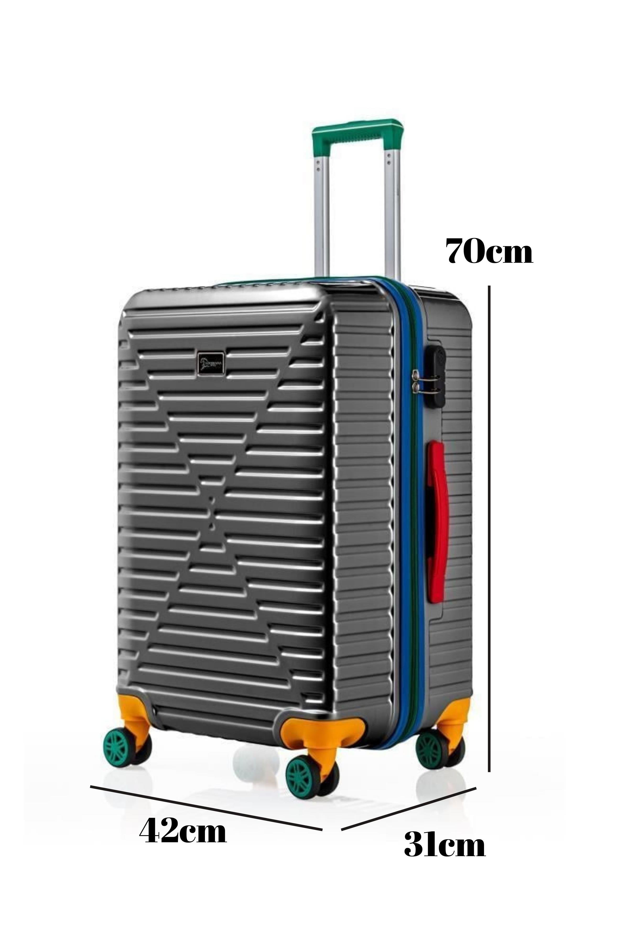 Orta Boy %100 Polikarbon Valiz 4x2 Teker Antrasit 1088