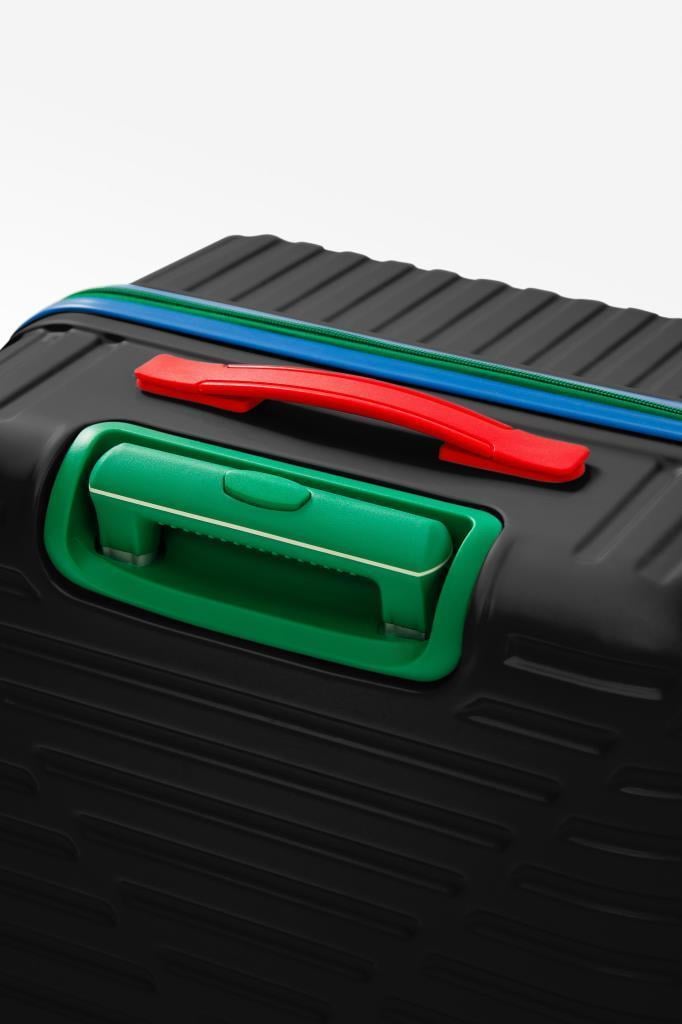 Orta Boy %100 Polikarbon Valiz 4x2 Teker Siyah 1088