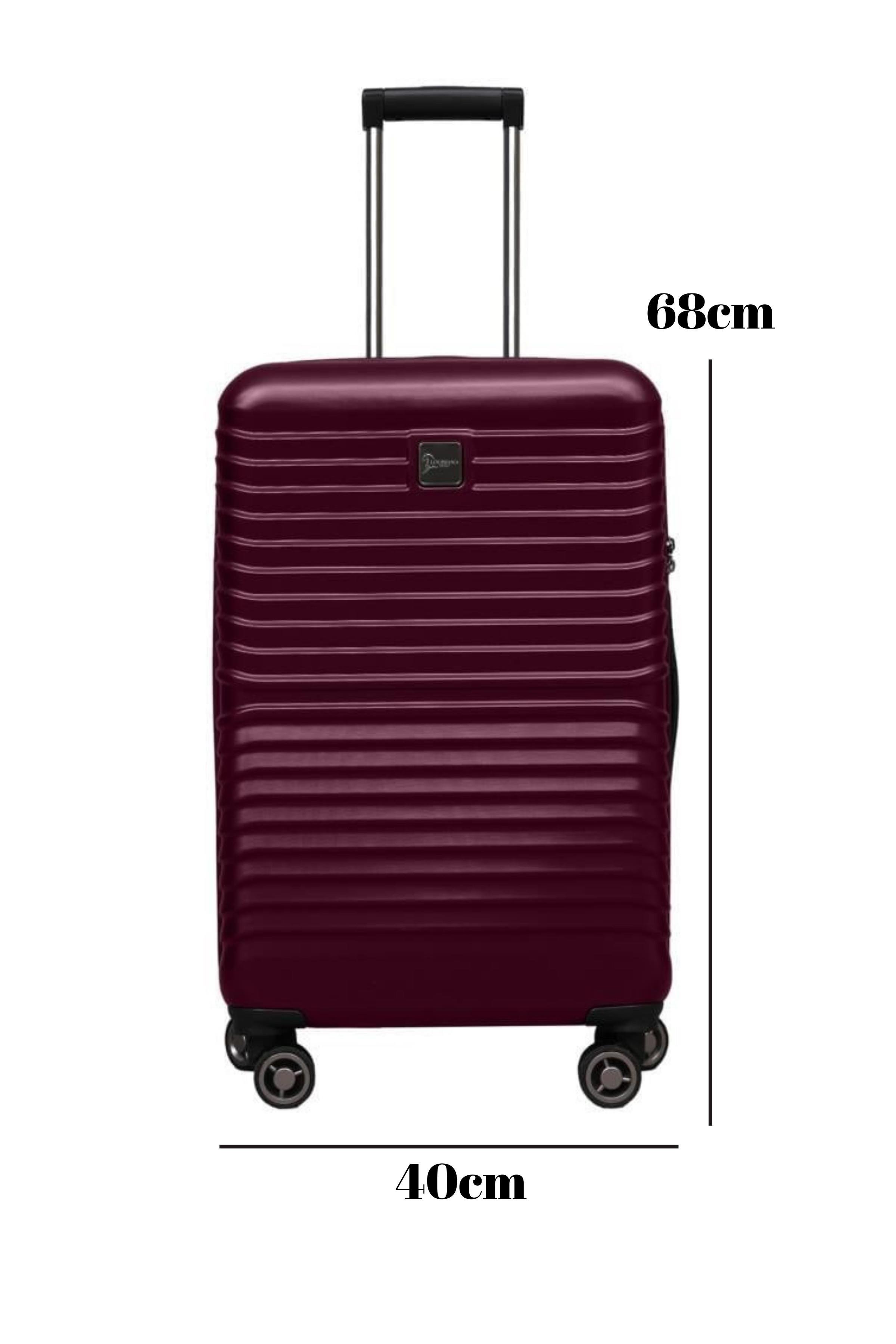 Orta Boy %100 Polikarbon Valiz Bordo 1811