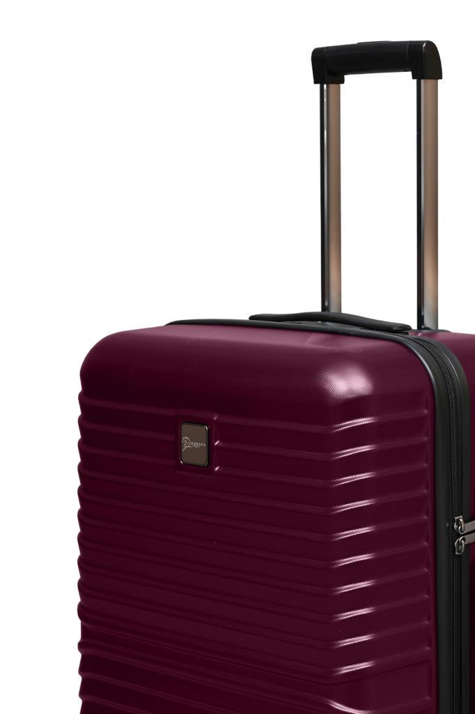 Orta Boy %100 Polikarbon Valiz Bordo 1811