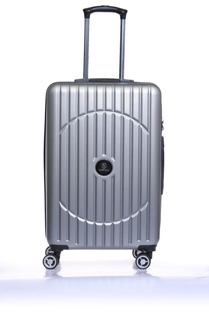 Orta Boy %100 Polikarbon Valiz Gri 1802