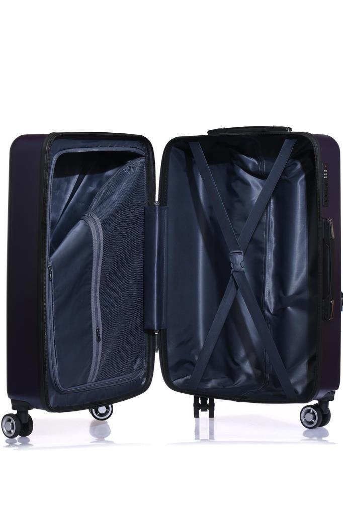 Orta Boy %100 Polikarbon Valiz Lacivert 1802