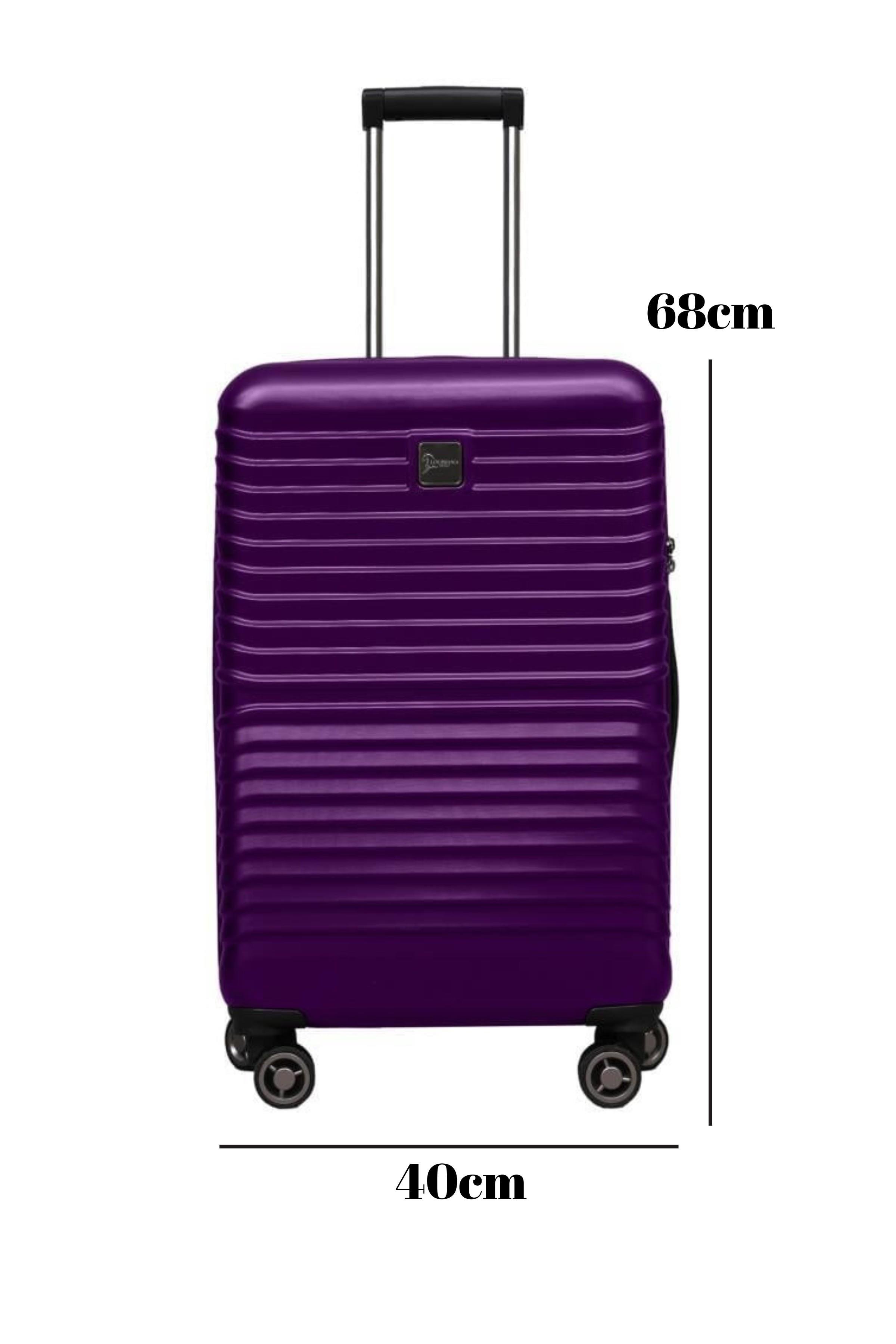 Orta Boy %100 Polikarbon Valiz Mürdüm 1811