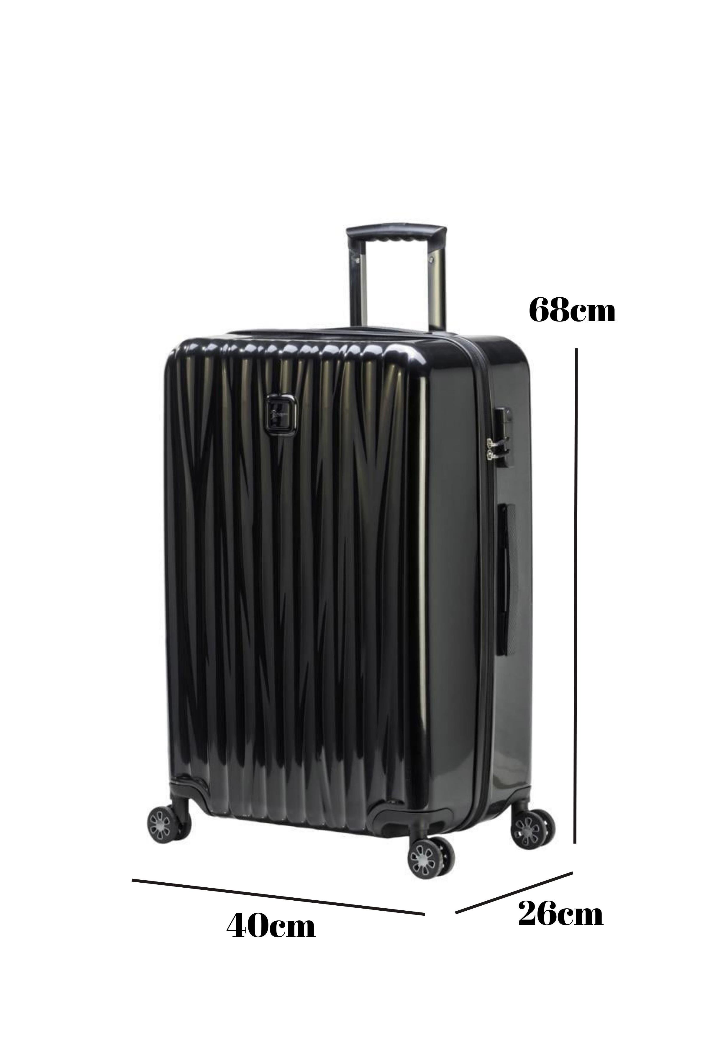 Orta Boy %100 Polikarbon Valiz Siyah 1815