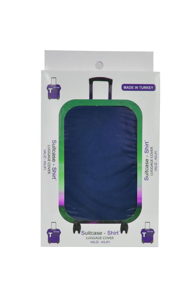 Orta Boy Lacivert Valiz Kılıfı, Bavul Kılıfı, Valiz & Bavul Koruyucu