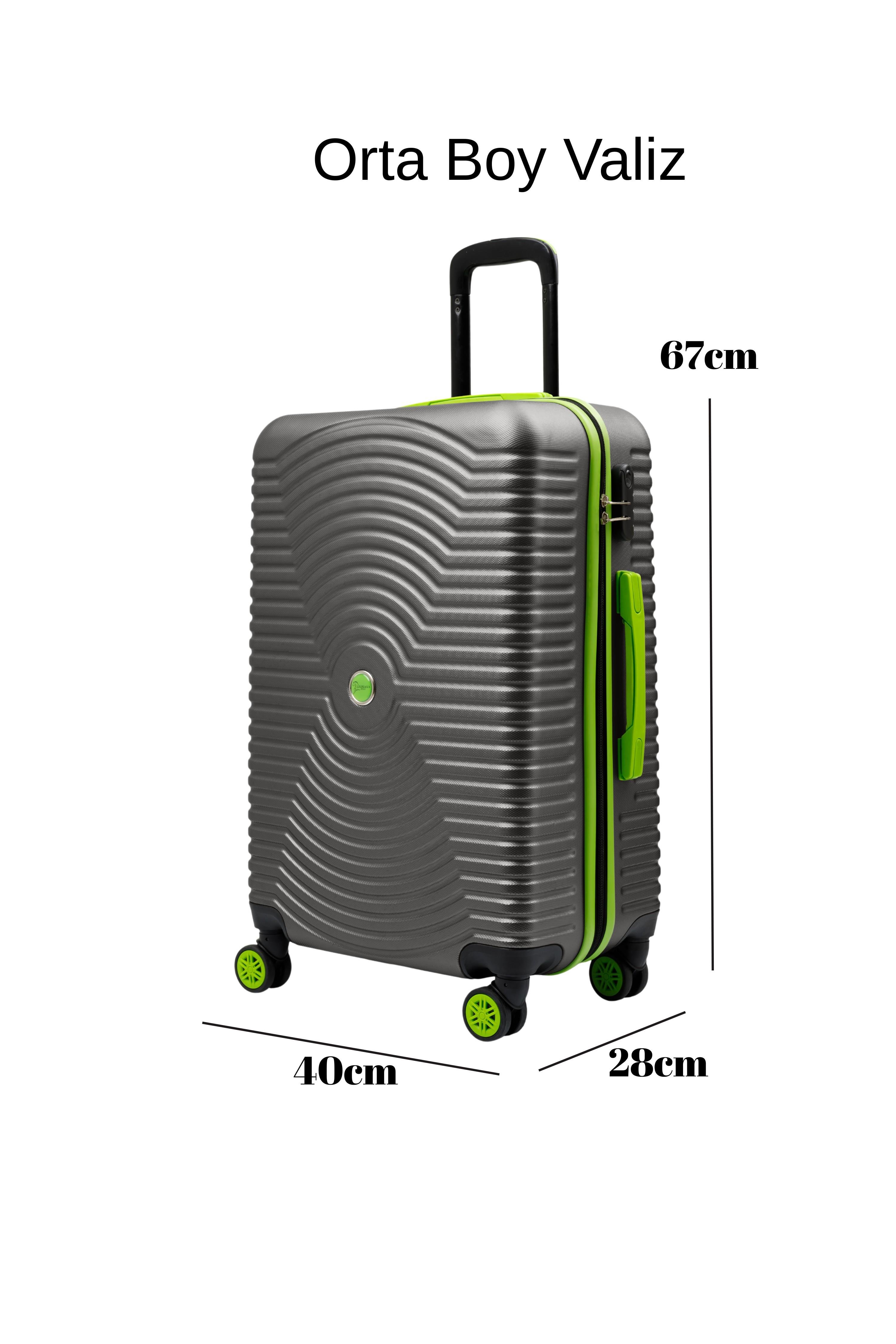 Orta Boy Valiz 4x2 Teker Antrasit 1169