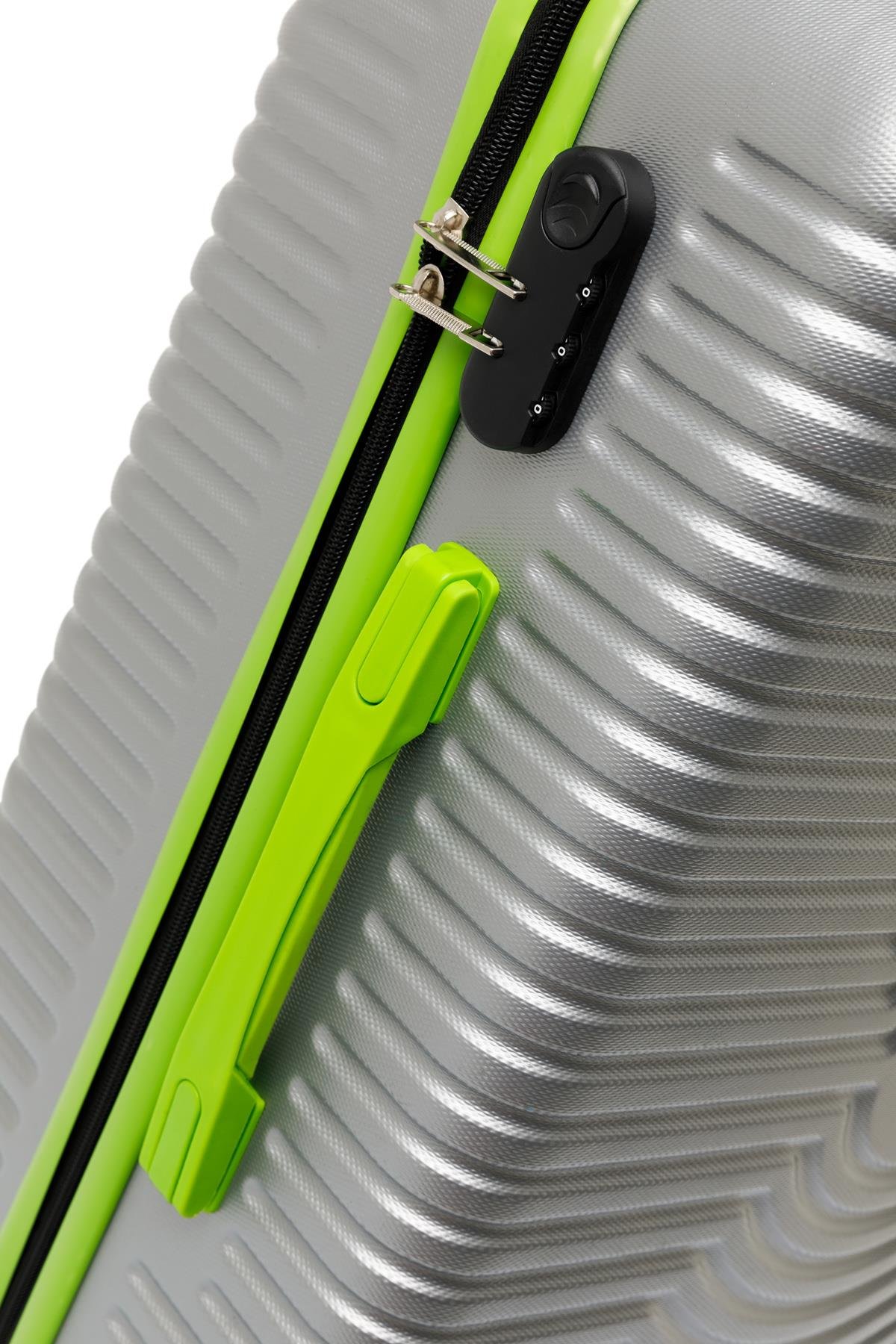 Orta Boy Valiz 4x2 Teker Gri 1169