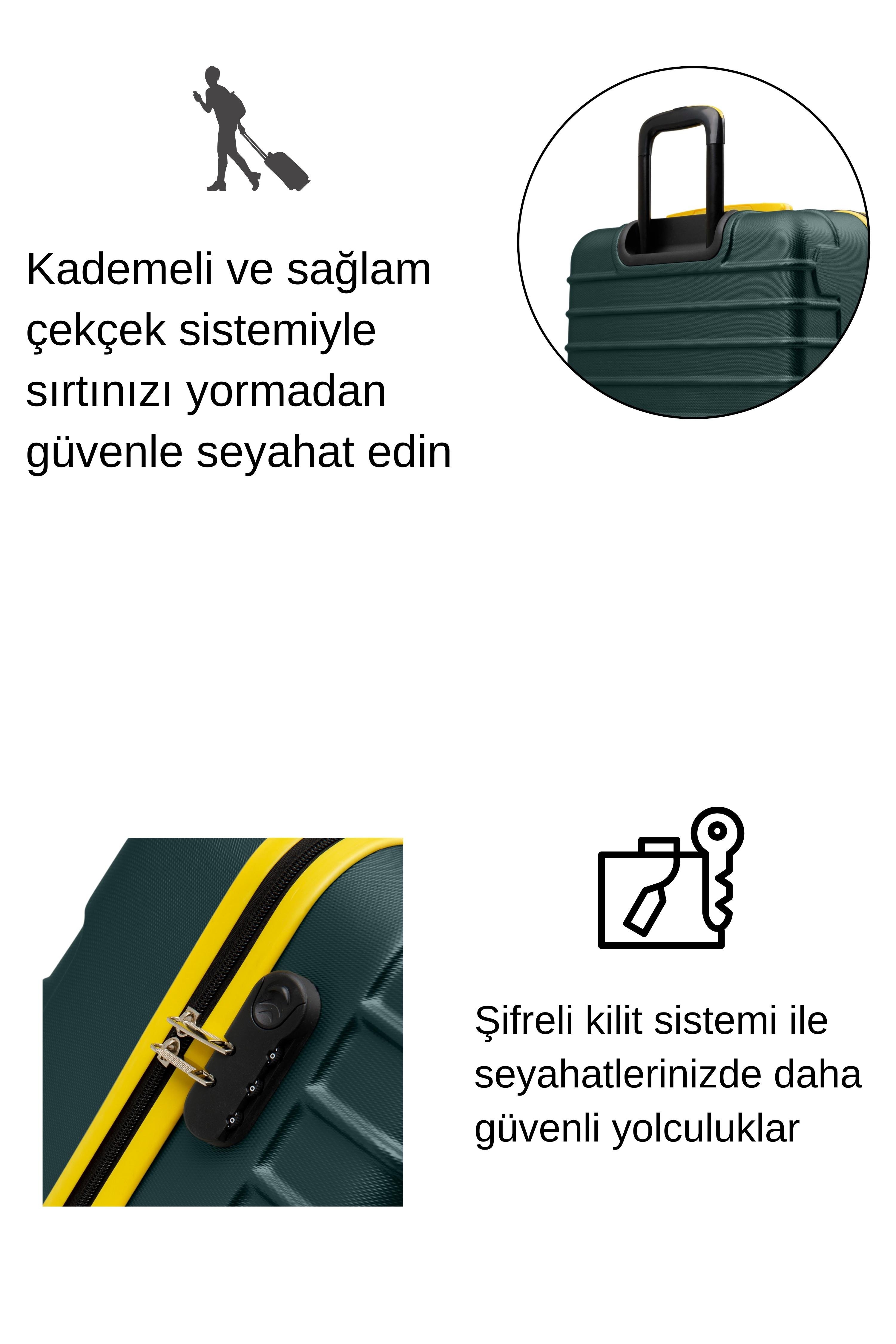 Orta Boy Valiz 4x2 Teker Haki 1168