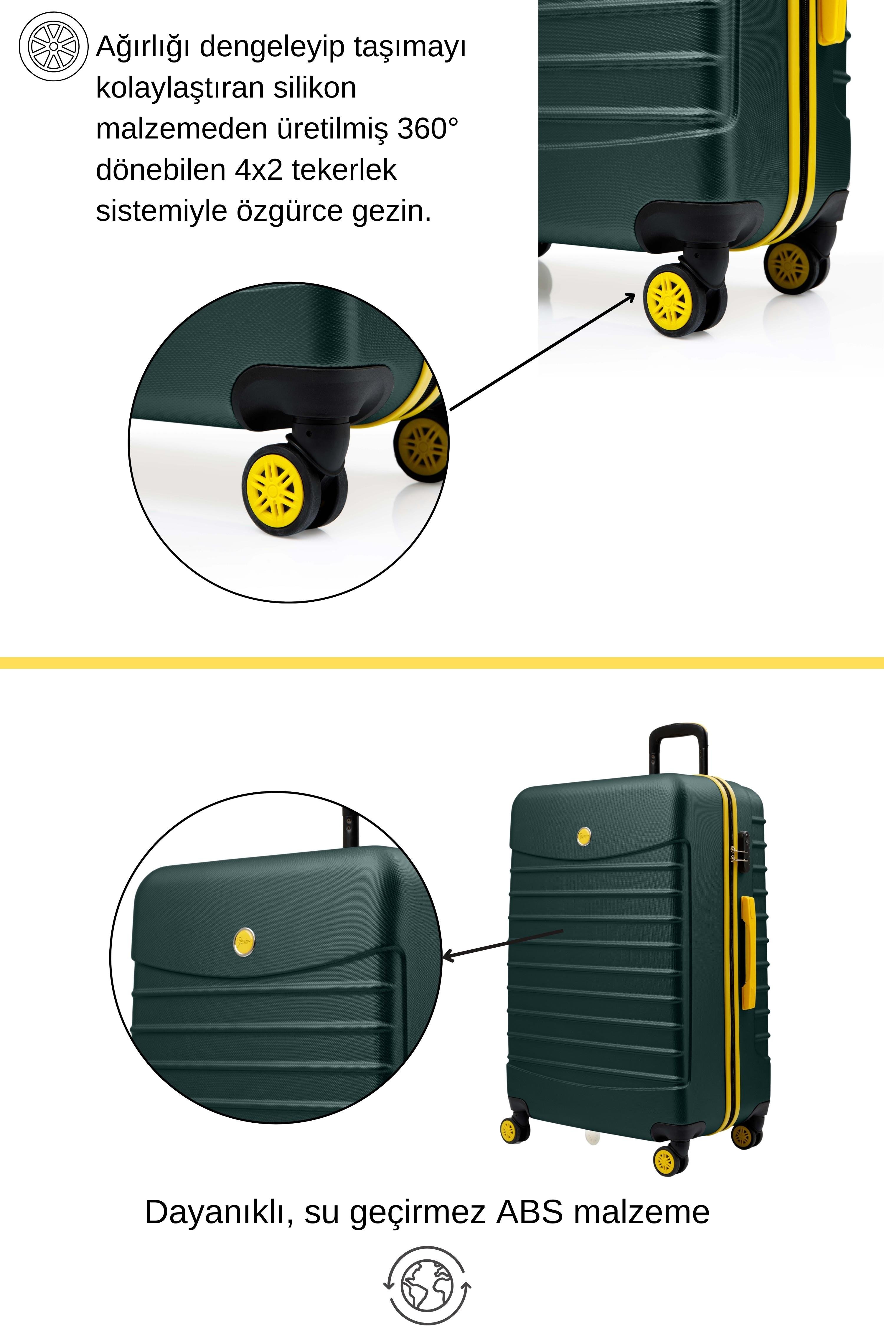 Orta Boy Valiz 4x2 Teker Haki 1168