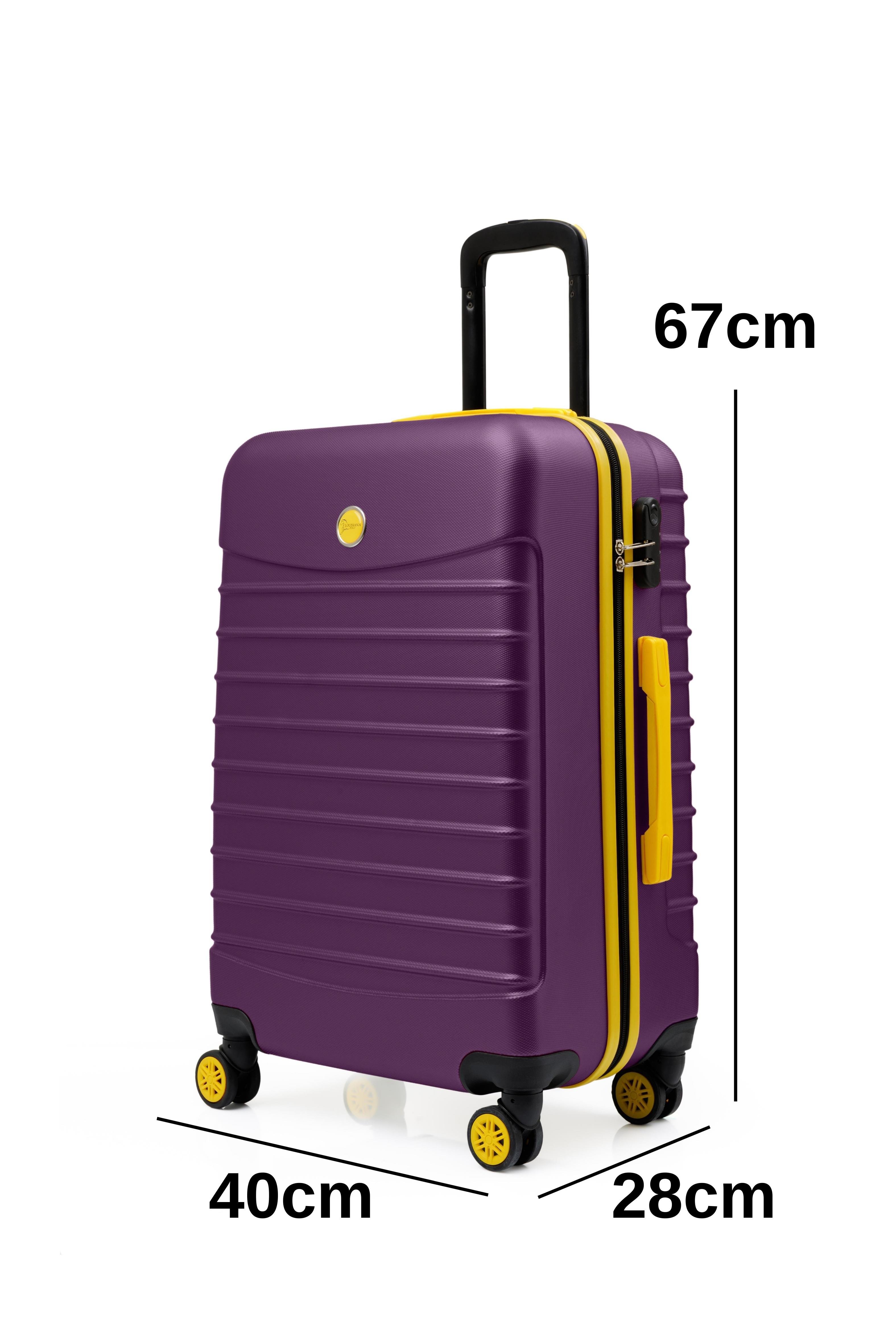 Orta Boy Valiz 4x2 Teker Mor 1168