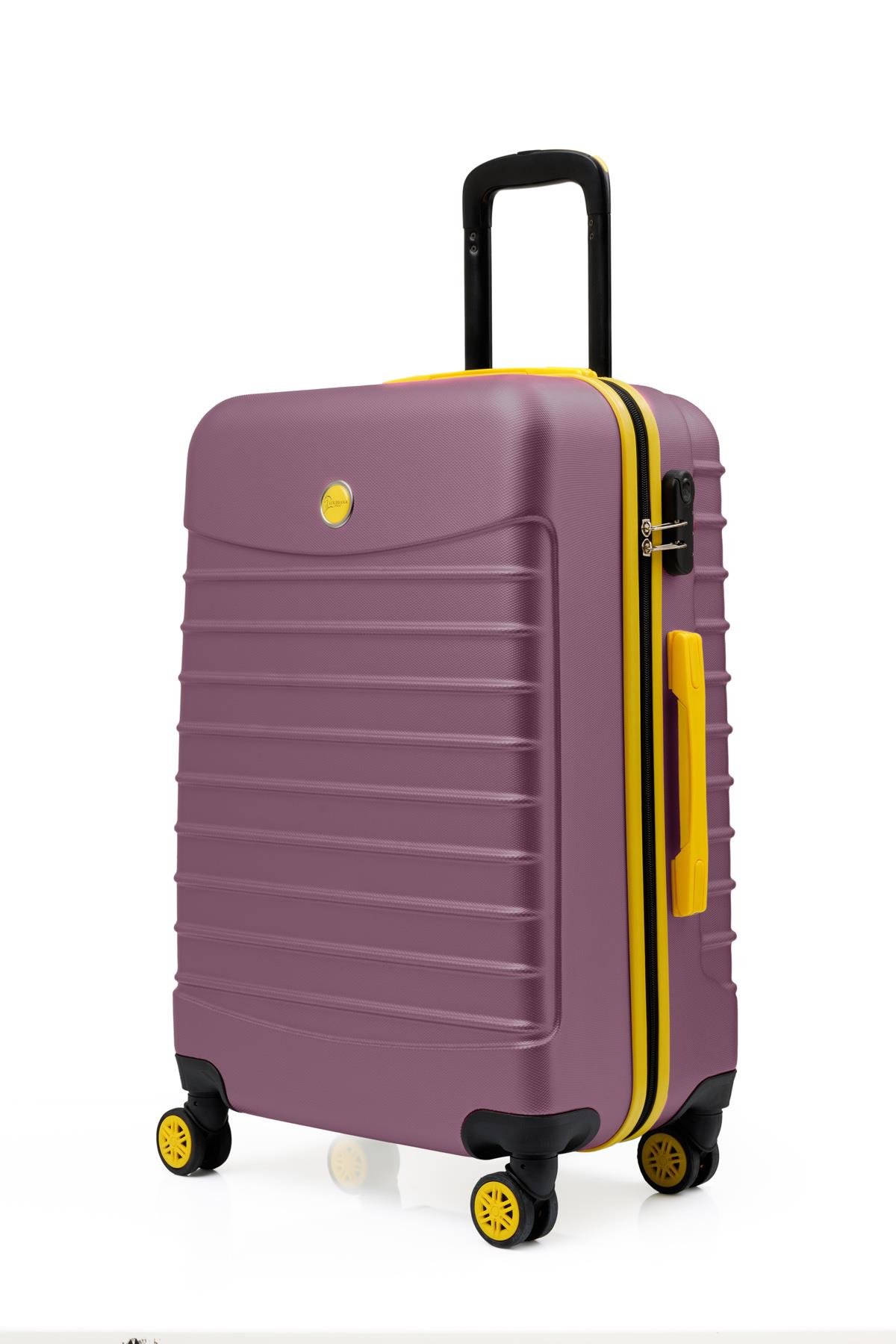 Orta Boy Valiz 4x2 Teker Rose 1168