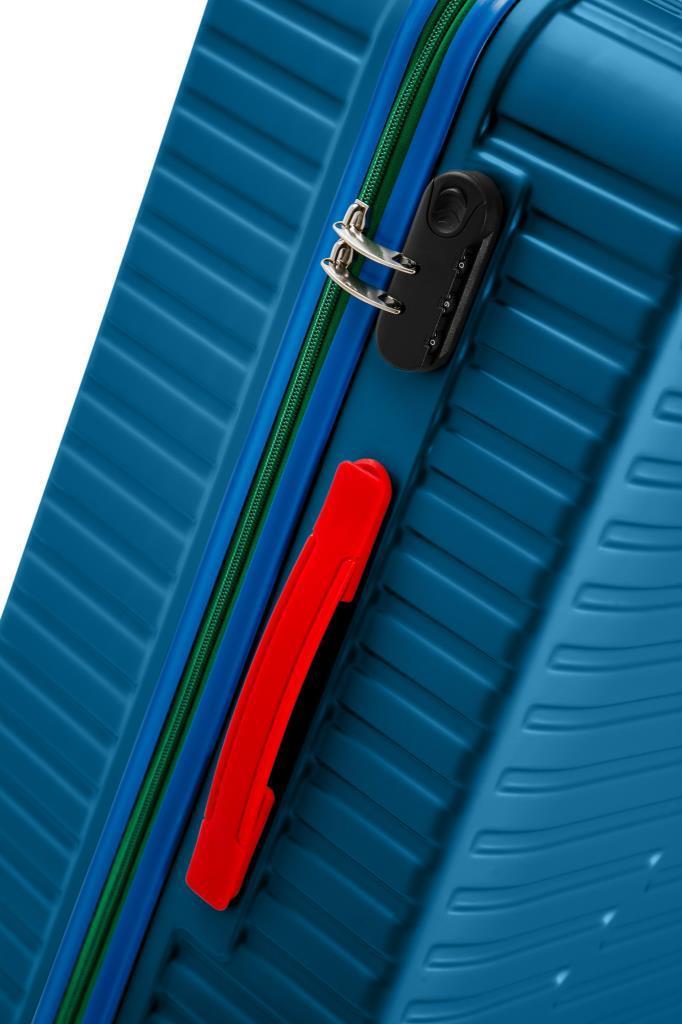 Orta Ve Kabin Boy 2'li Valiz Seti %100 Polikarbon Valiz 4x2 Teker Mavi 1088