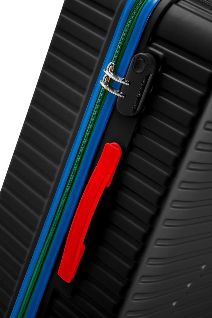 Orta Ve Kabin Boy 2'li Valiz Seti %100 Polikarbon Valiz 4x2 Teker Siyah 1088