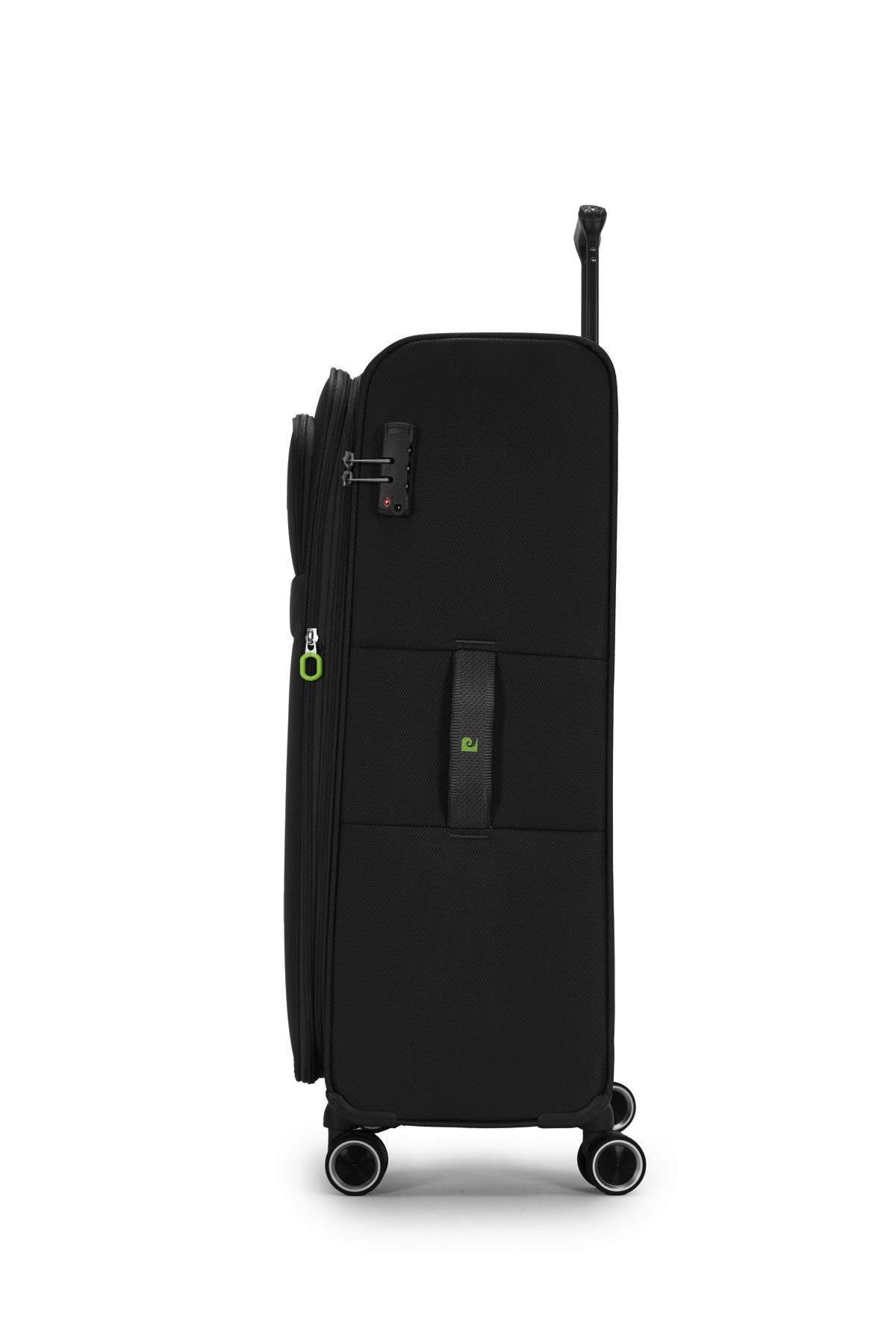 Pierre Cardin 2'li Valiz Seti Büyük Ve Kabin Boy Lüx Kumaş Valiz Siyah 04pc6000