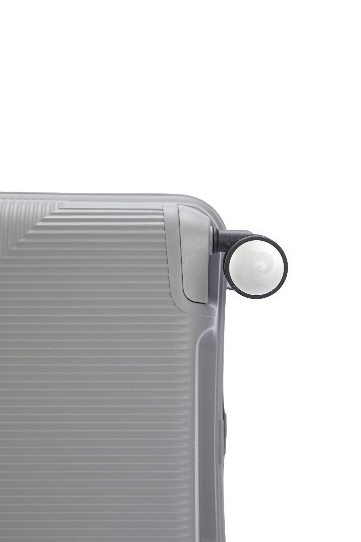 Pierre Cardin 3'lü Set %100 Polipropilen Valiz Gri 04PC7080