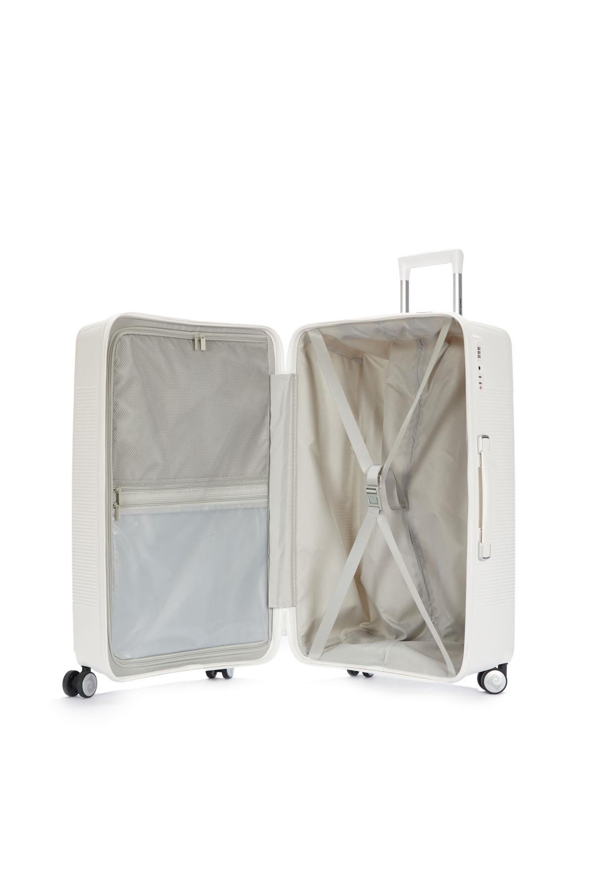 Pierre Cardin 3'lü Set %100 Polipropilen Valiz Beyaz 04PC7080