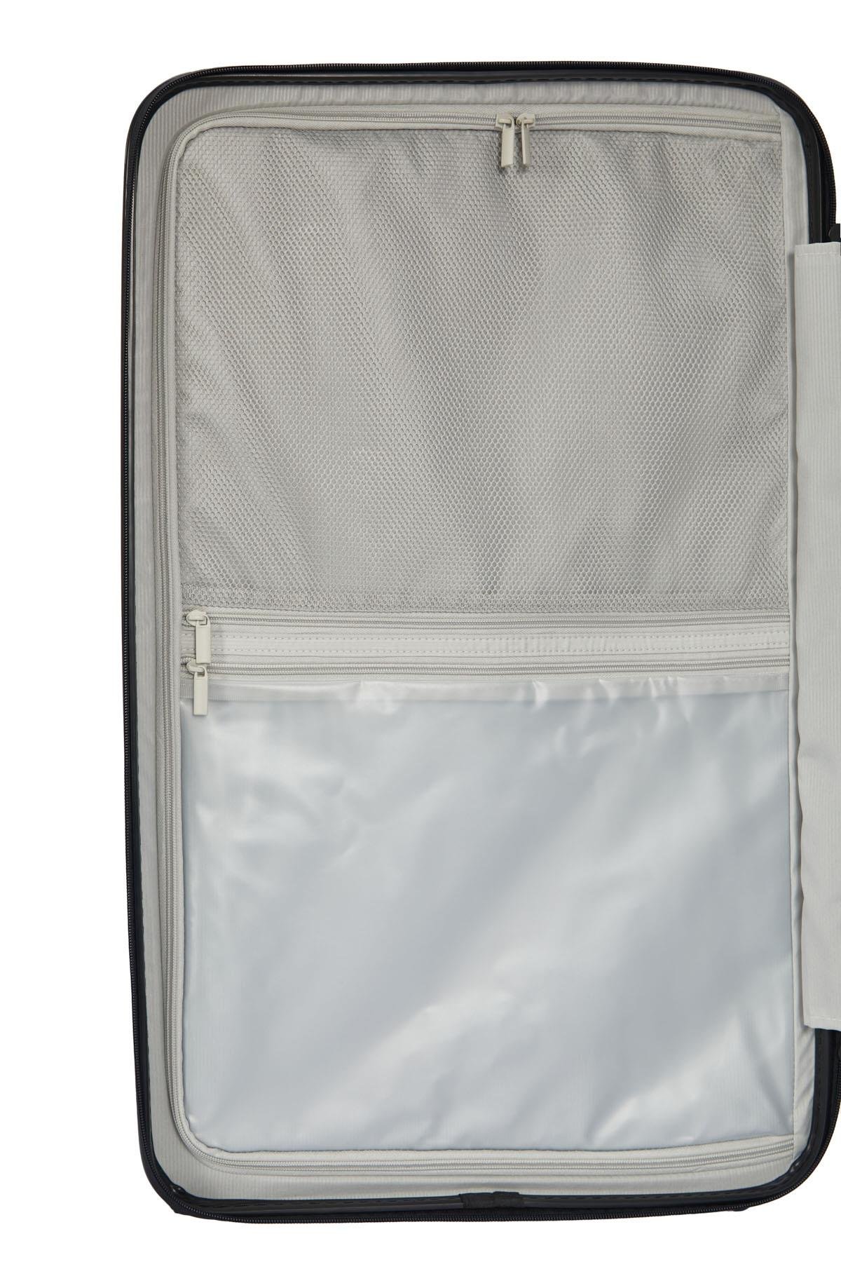 Pierre Cardin Büyük Boy %100 Polipropilen Valiz Siyah 04PC7080