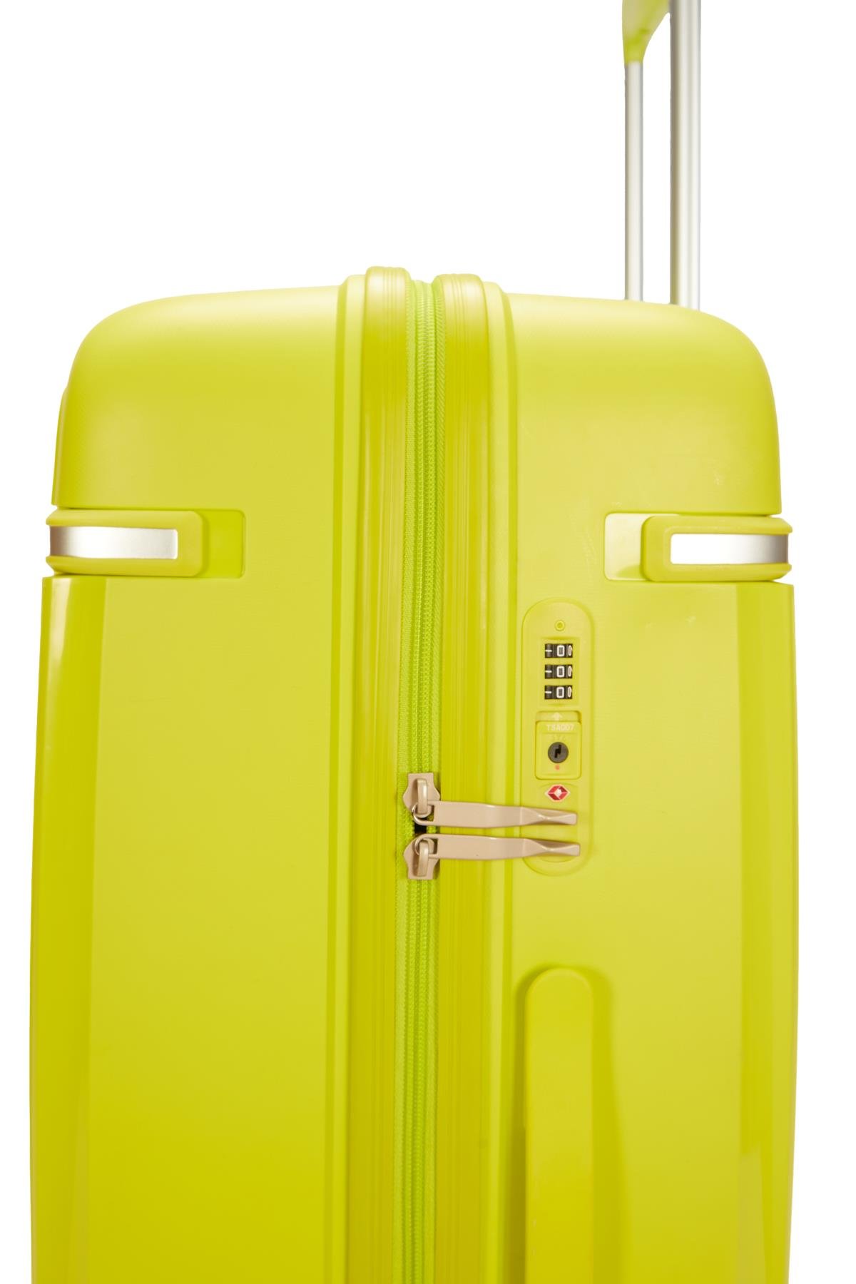 Pierre Cardin Büyük Boy %100 Polipropilen Valiz Yeşil 04PC7070