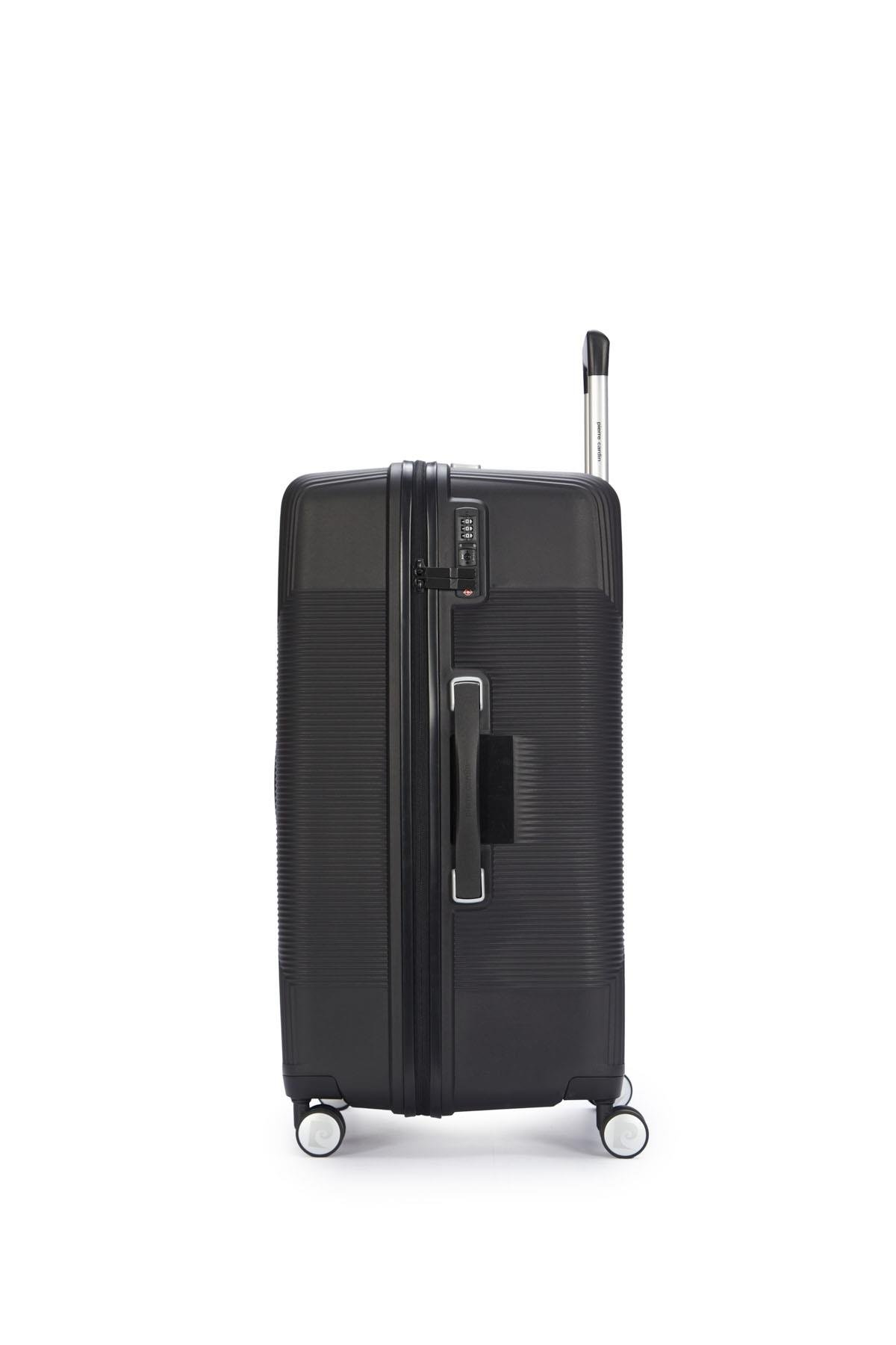 Pierre Cardin Büyük Boy %100 Polipropilen Valiz Siyah 04PC7080