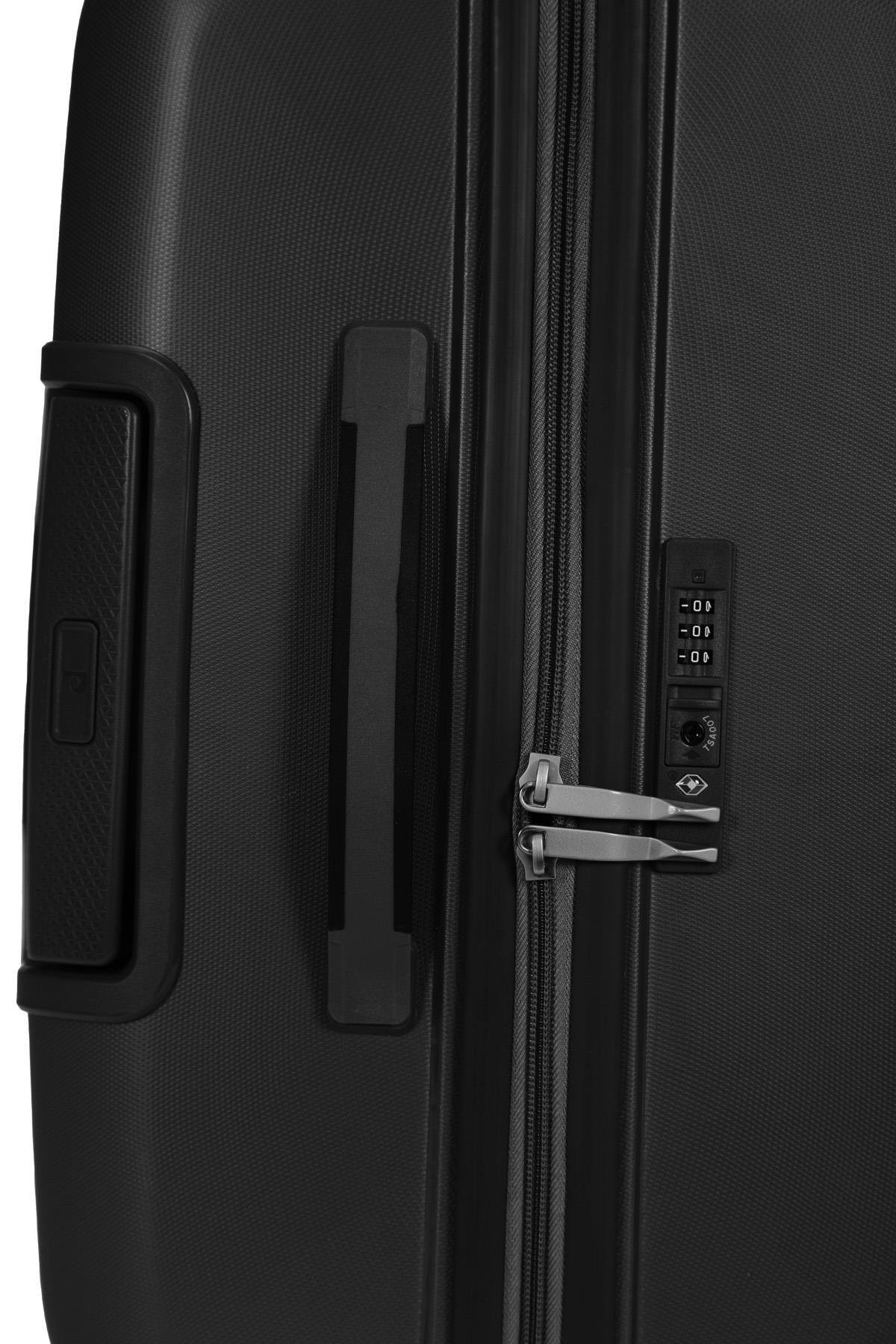 Pierre Cardin Büyük Boy %100 Polipropilen Valiz Siyah 04PC7060