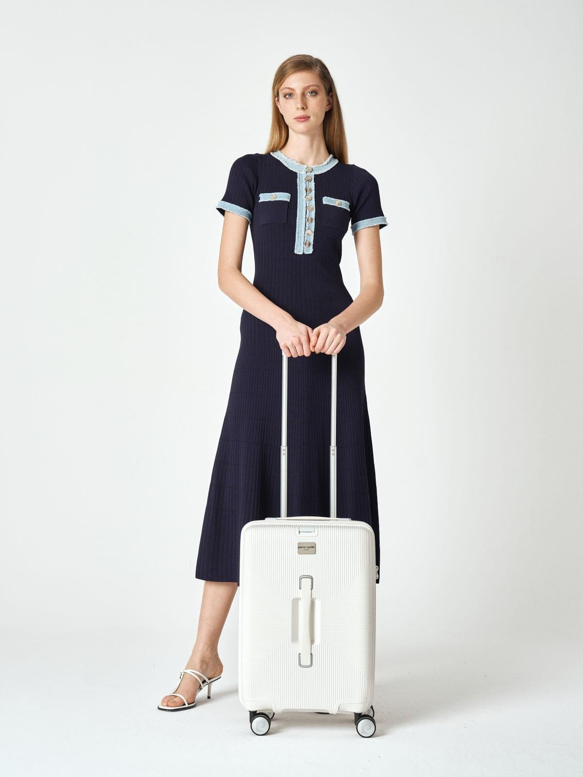 Pierre Cardin Kabin Boy %100 Polipropilen Valiz Beyaz 04PC7080