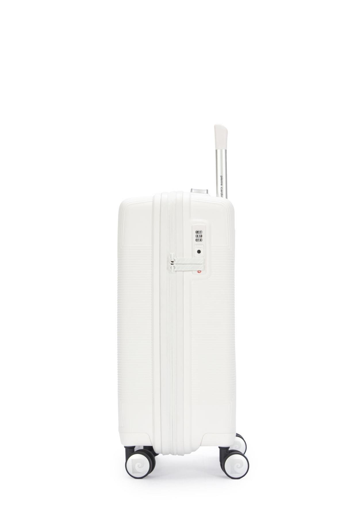 Pierre Cardin Kabin Boy %100 Polipropilen Valiz Beyaz 04PC7080