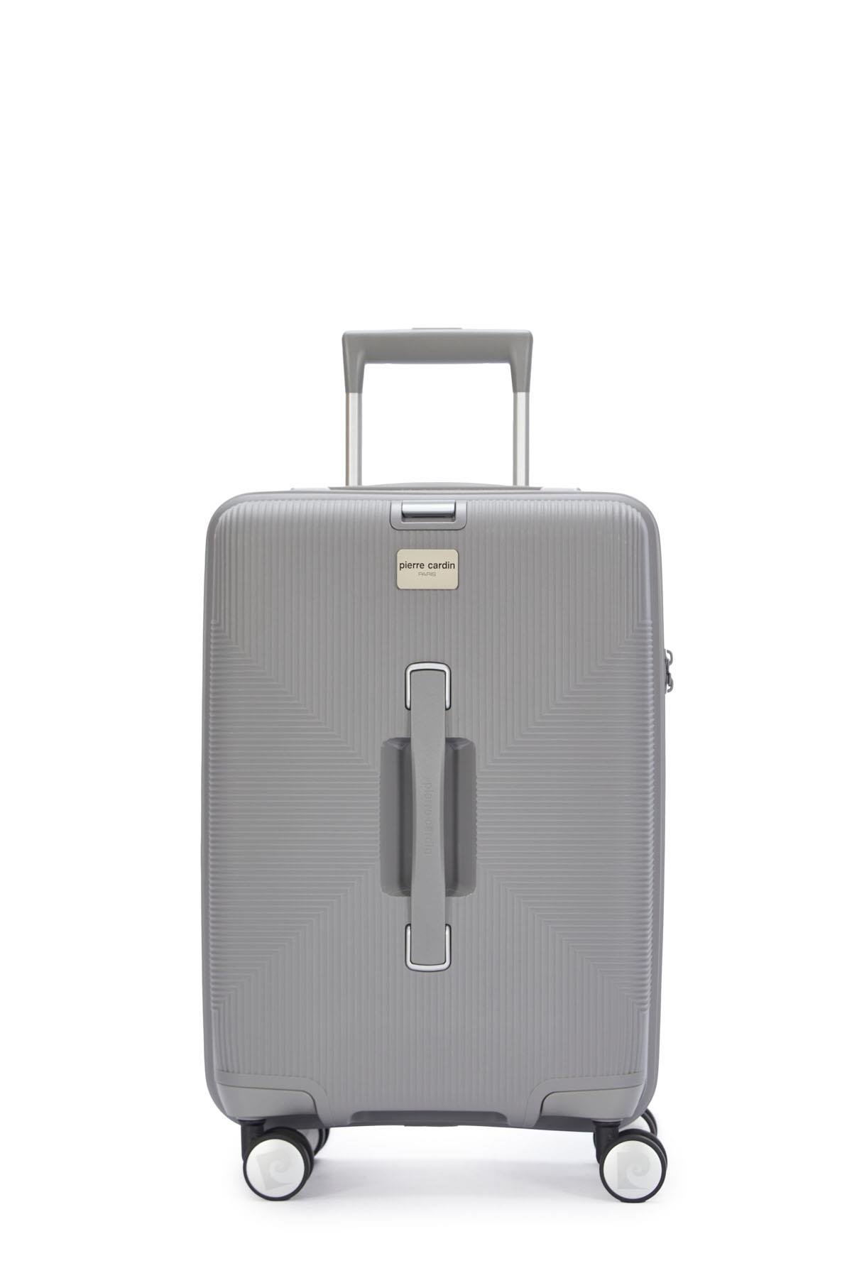 Pierre Cardin Kabin Boy %100 Polipropilen Valiz Gri 04PC7080