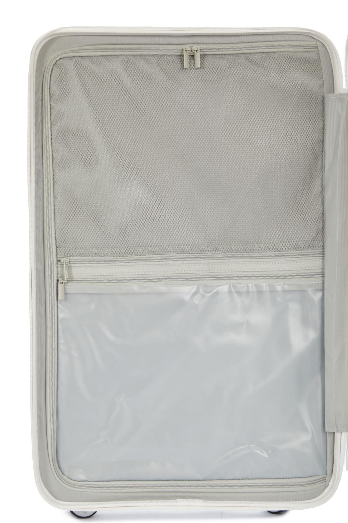 Pierre Cardin Kabin Boy %100 Polipropilen Valiz Beyaz 04PC7080