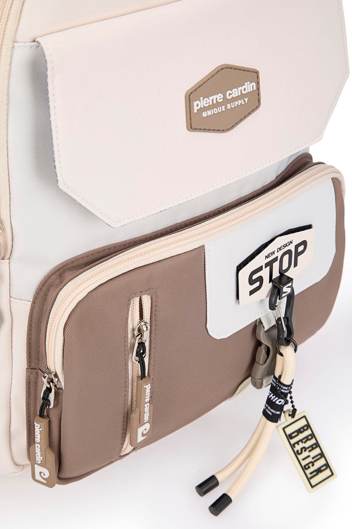 Pierre Cardin Okul Sırt Çantası Bej 07Pc1916-Bj