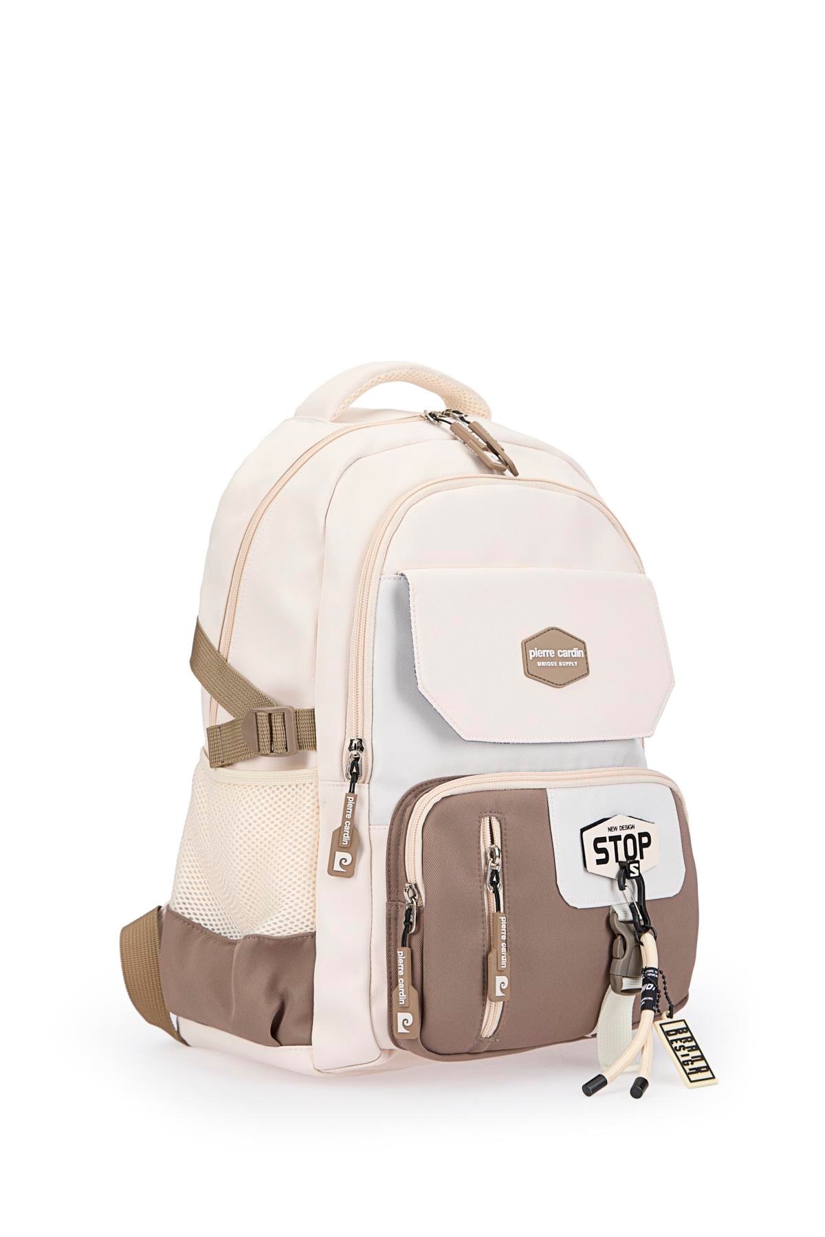 Pierre Cardin Okul Sırt Çantası Bej 07Pc1916-Bj