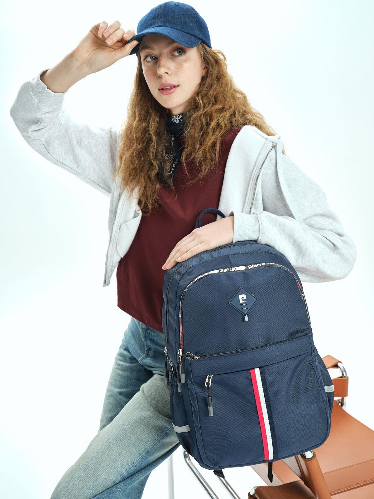 Pierre Cardin Okul Sırt Çantası Lacivert 07Pct180011-L