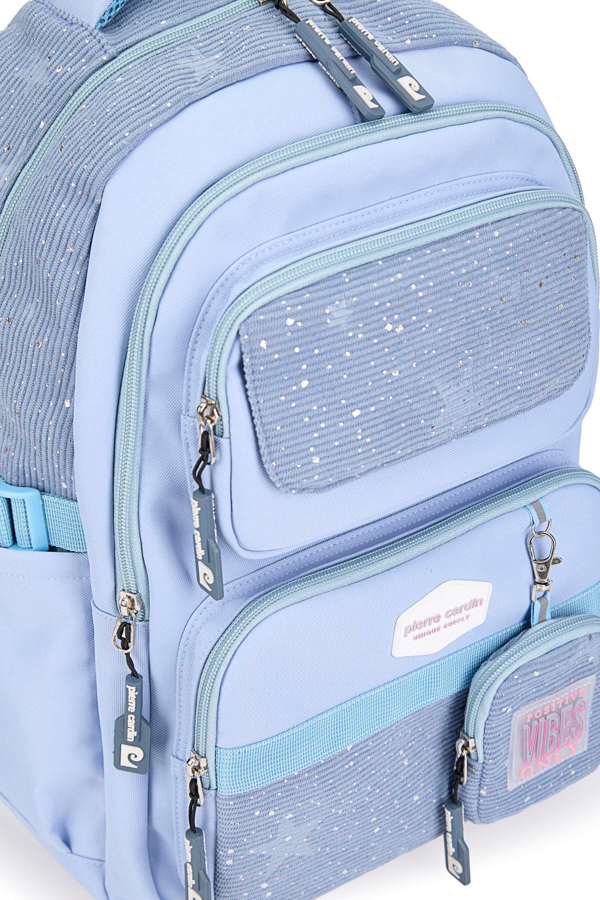 Pierre Cardin Okul Sırt Çantası Mavi 07Pc2824-M