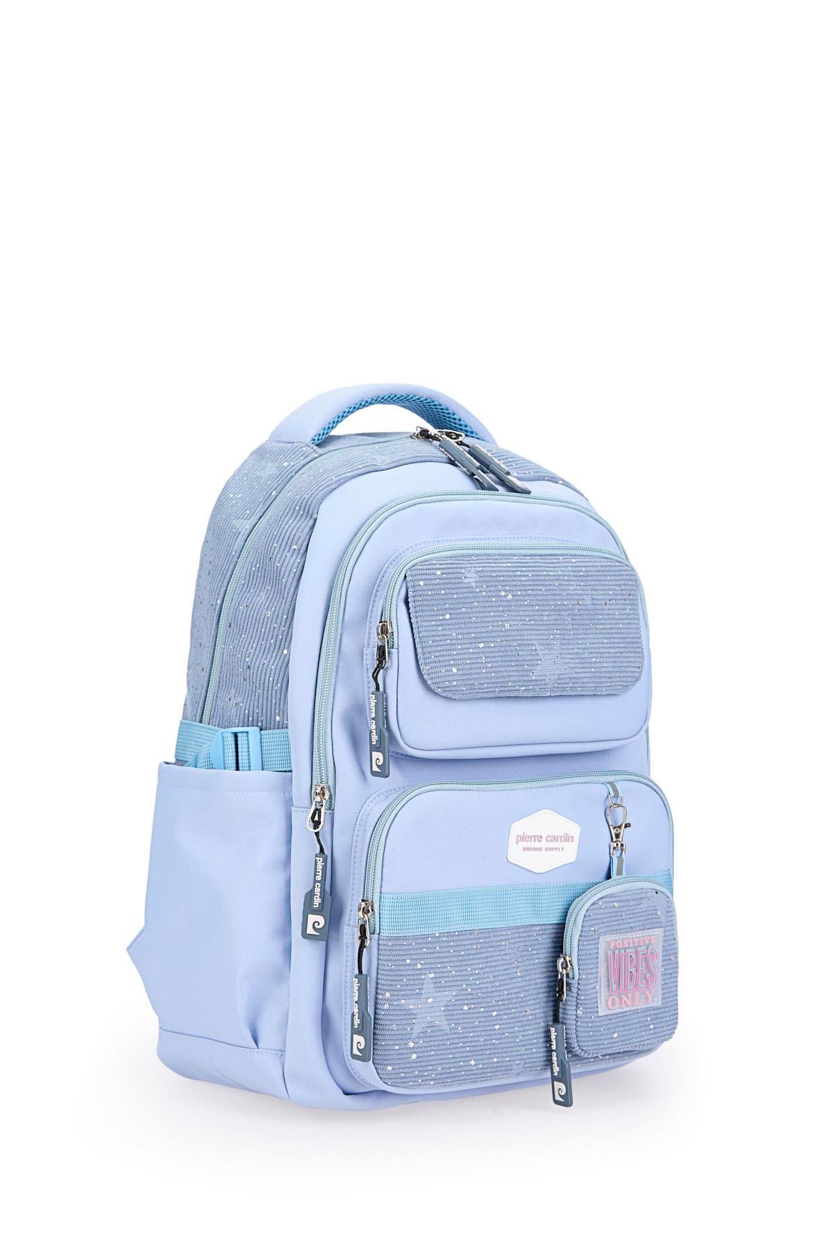 Pierre Cardin Okul Sırt Çantası Mavi 07Pc2824-M