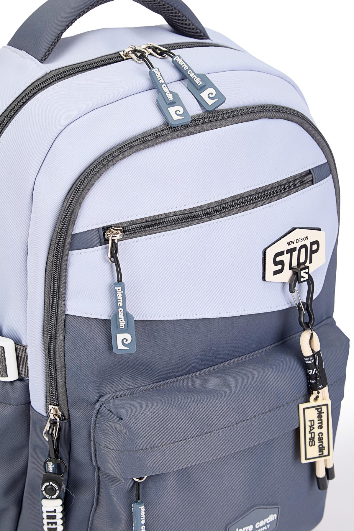 Pierre Cardin Okul Sırt Çantası Mavi 07Pc18823-M