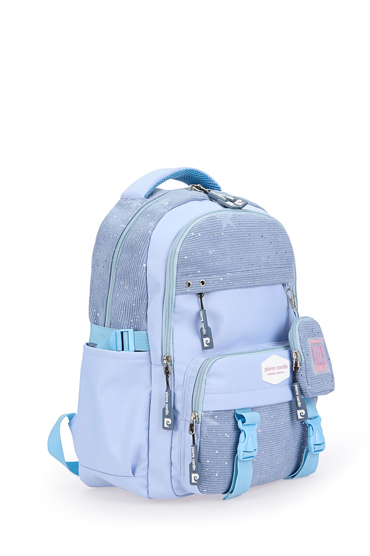 Pierre Cardin Okul Sırt Çantası Mavi 07Pc2406-M