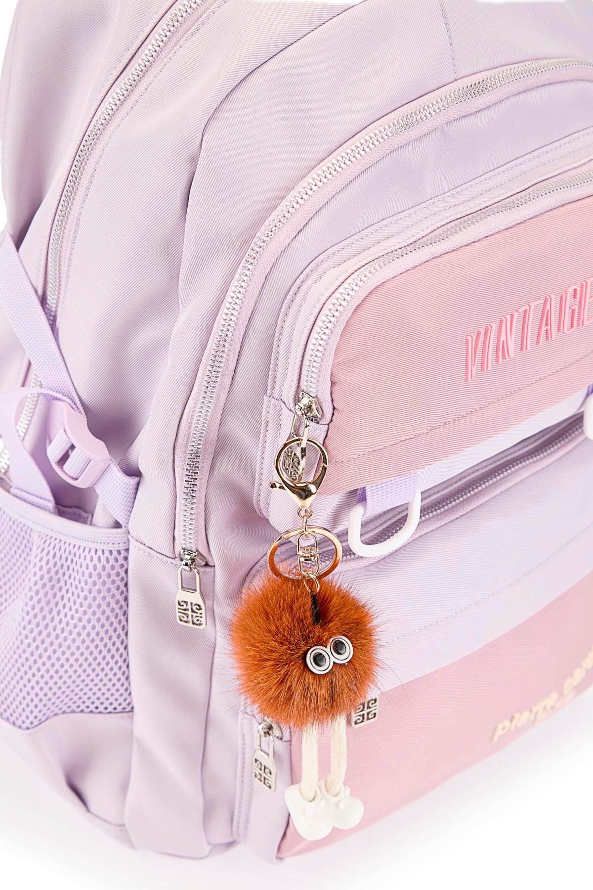 Pierre Cardin Okul Sırt Çantası Mor 07Pc1701-Mr