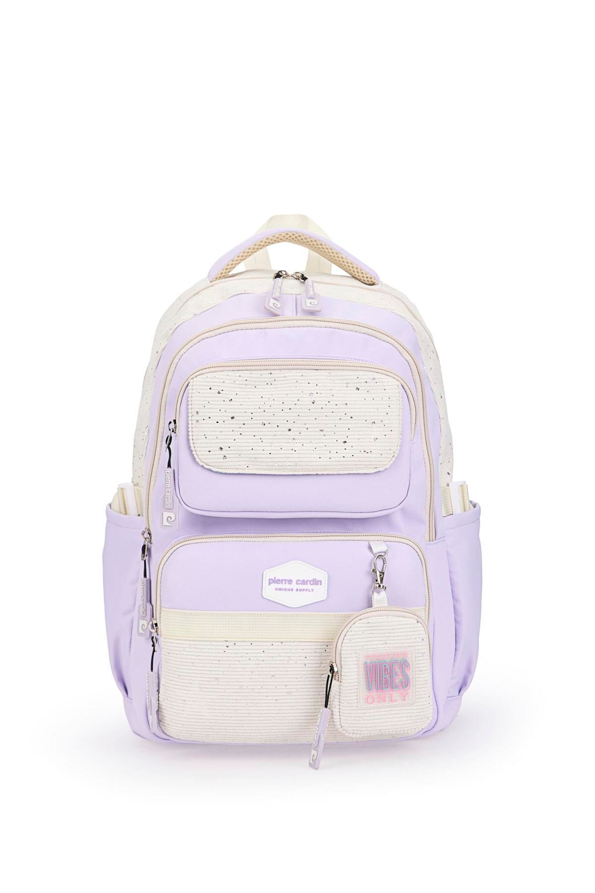 Pierre Cardin Okul Sırt Çantası Mor 07Pc2824-Mr