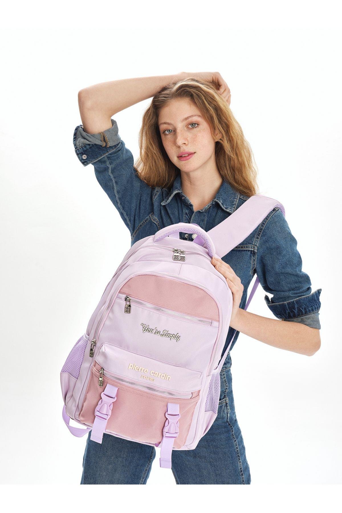 Pierre Cardin Okul Sırt Çantası Mor 07Pct1591-Mr