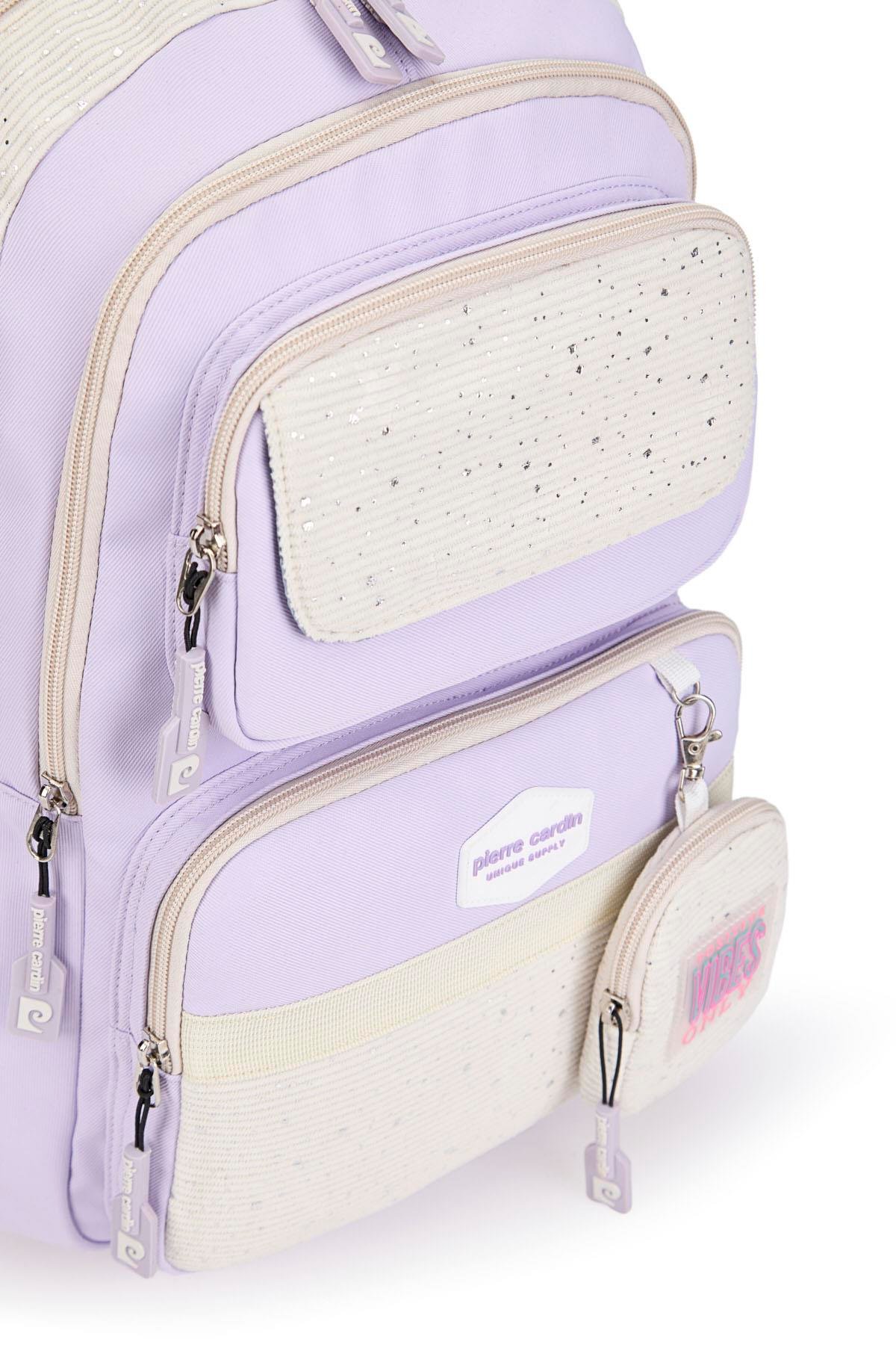 Pierre Cardin Okul Sırt Çantası Mor 07Pc2824-Mr