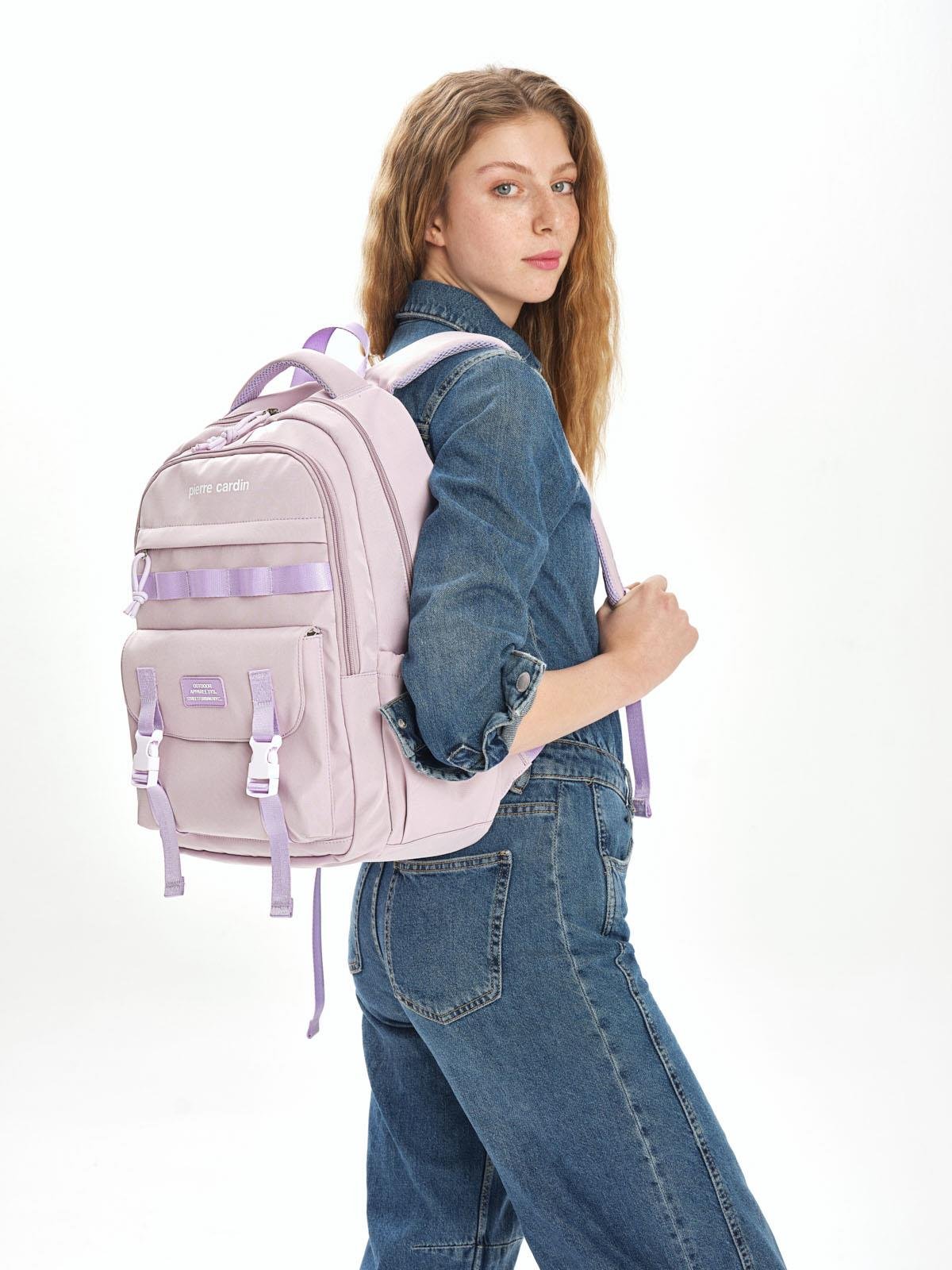 Pierre Cardin Okul Sırt Çantası Mor 07Pck2318-Mr