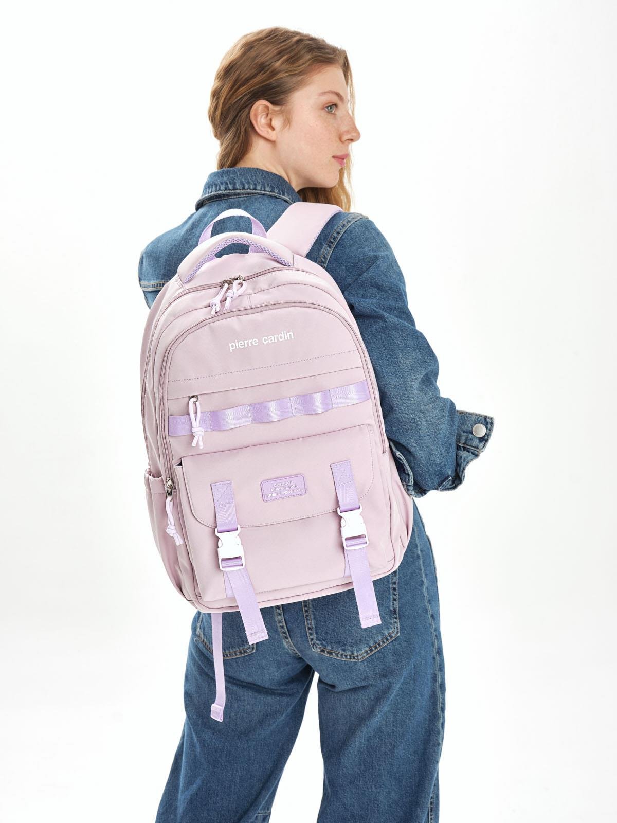 Pierre Cardin Okul Sırt Çantası Mor 07Pck2318-Mr