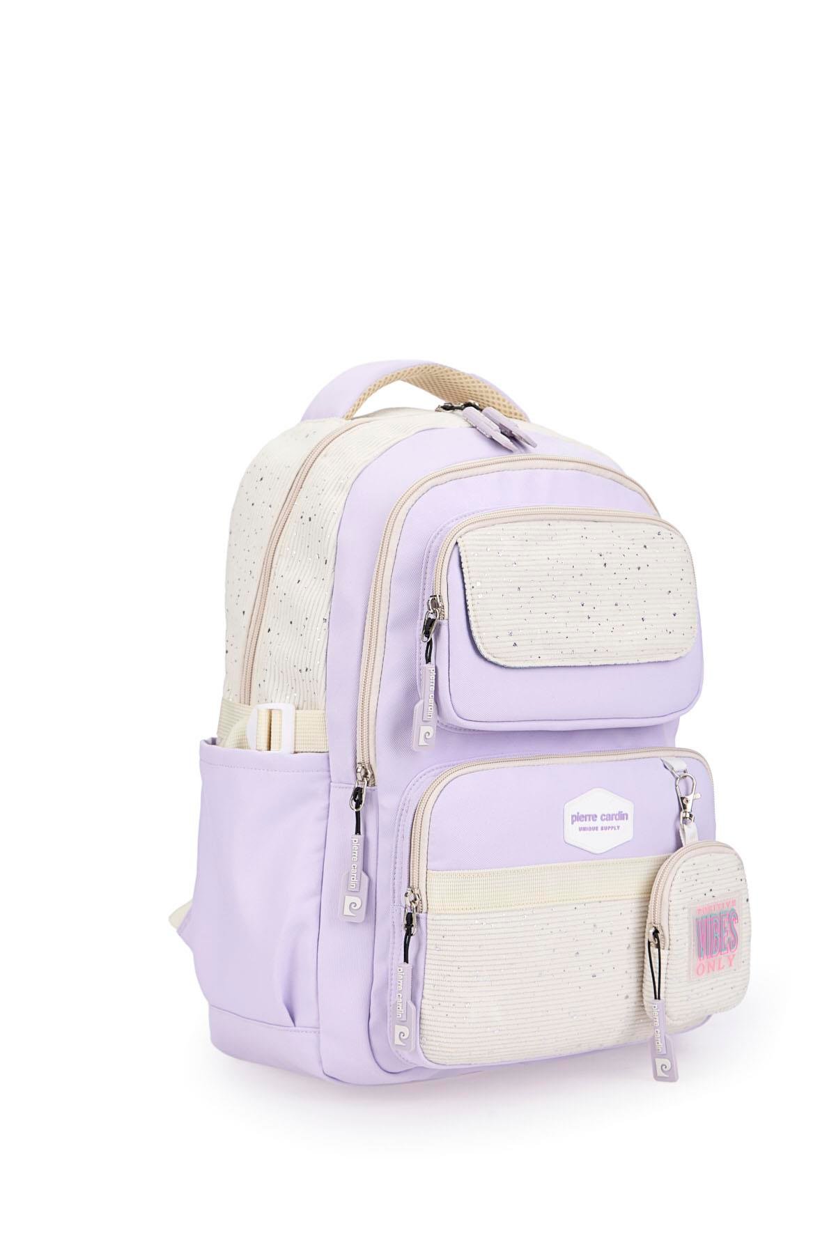 Pierre Cardin Okul Sırt Çantası Mor 07Pc2824-Mr