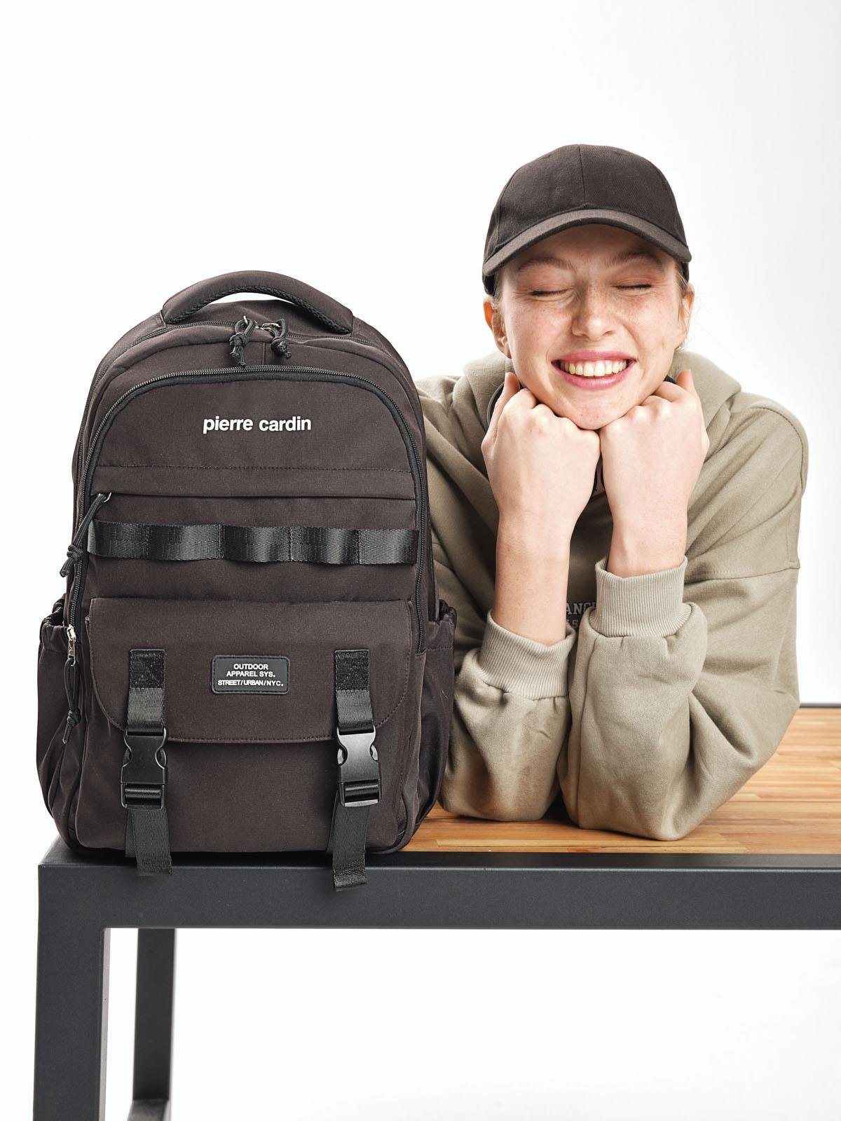 Pierre Cardin Okul Sırt Çantası Siyah 07Pck2318-S