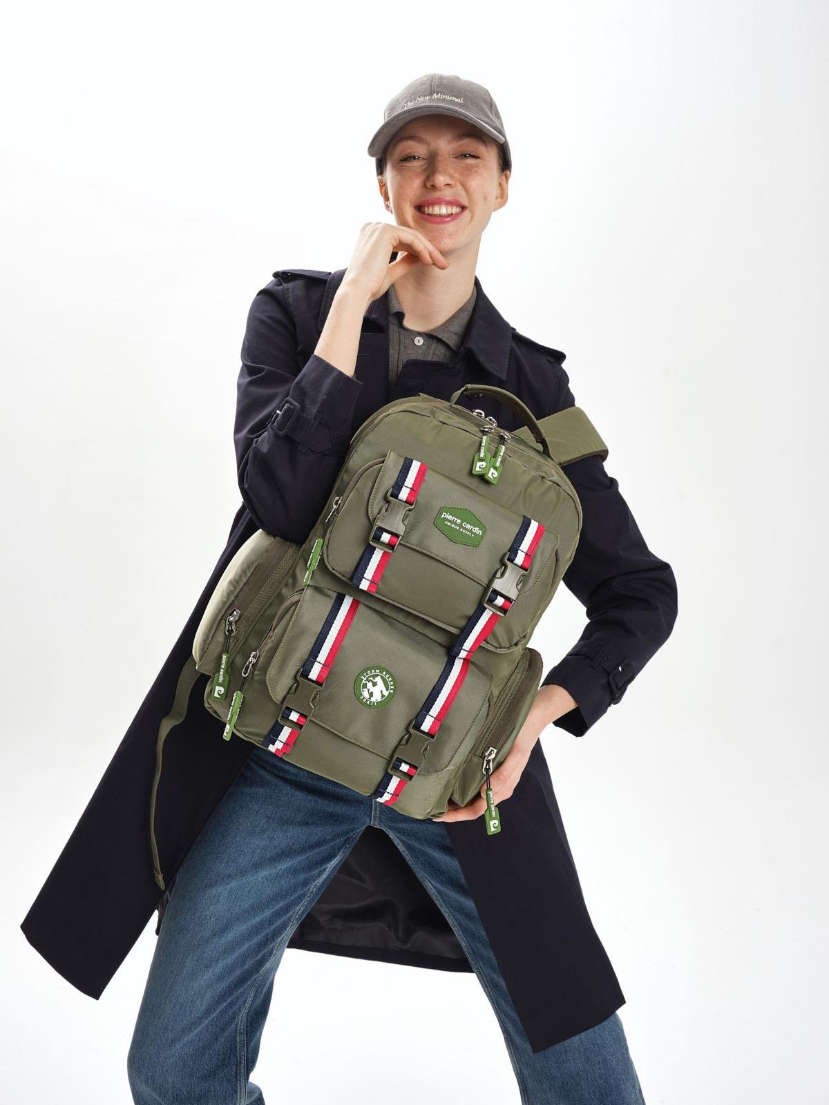 Pierre Cardin Okul Sırt Çantası Yeşil 07Pc1004-Ysl