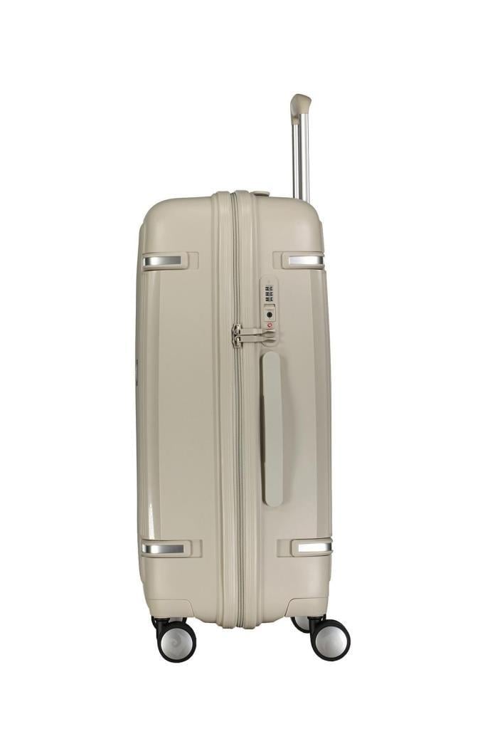 Pierre Cardin Orta Boy %100 Polipropilen Valiz Gri 04PC7070