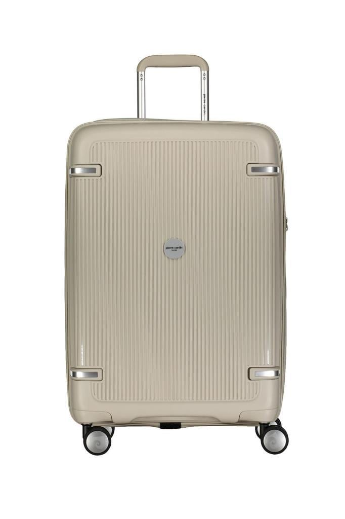 Pierre Cardin Orta Boy %100 Polipropilen Valiz Gri 04PC7070