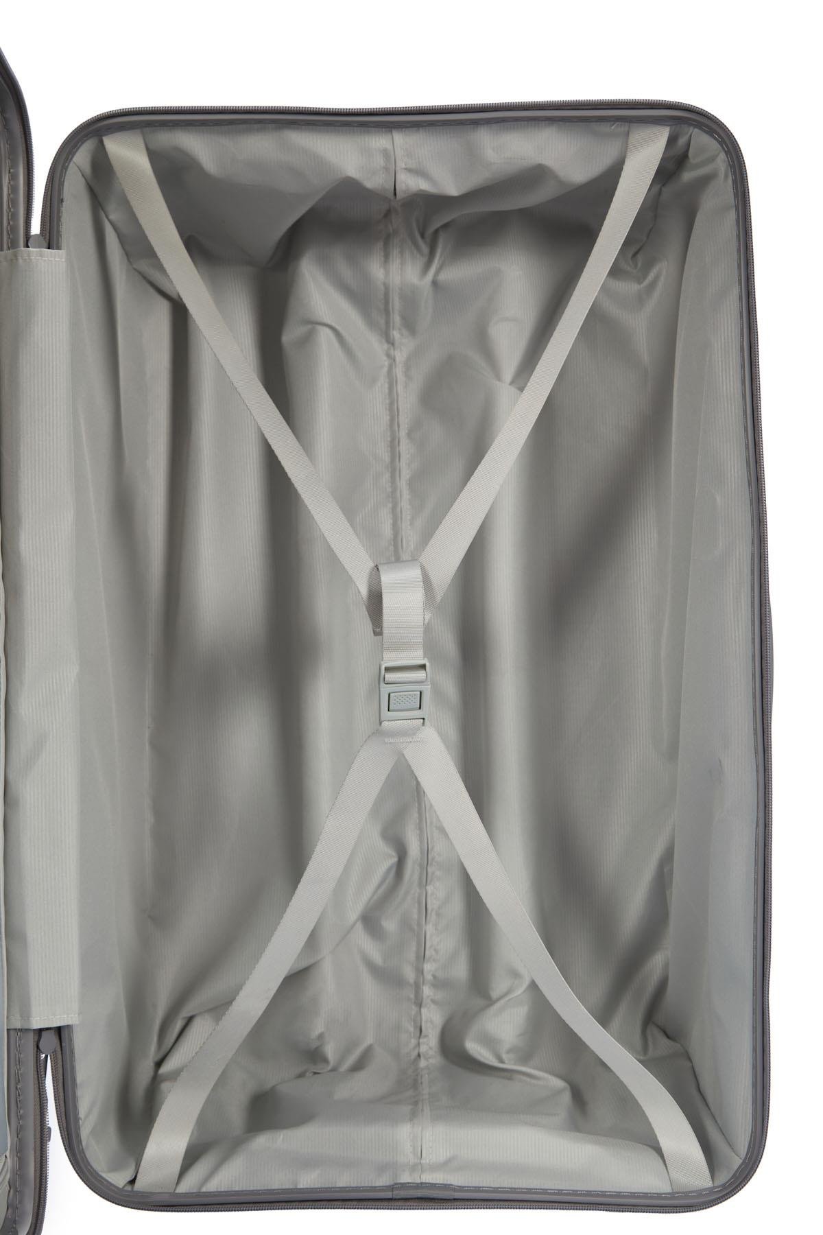 Pierre Cardin Orta Boy %100 Polipropilen Valiz Gri 04PC7080