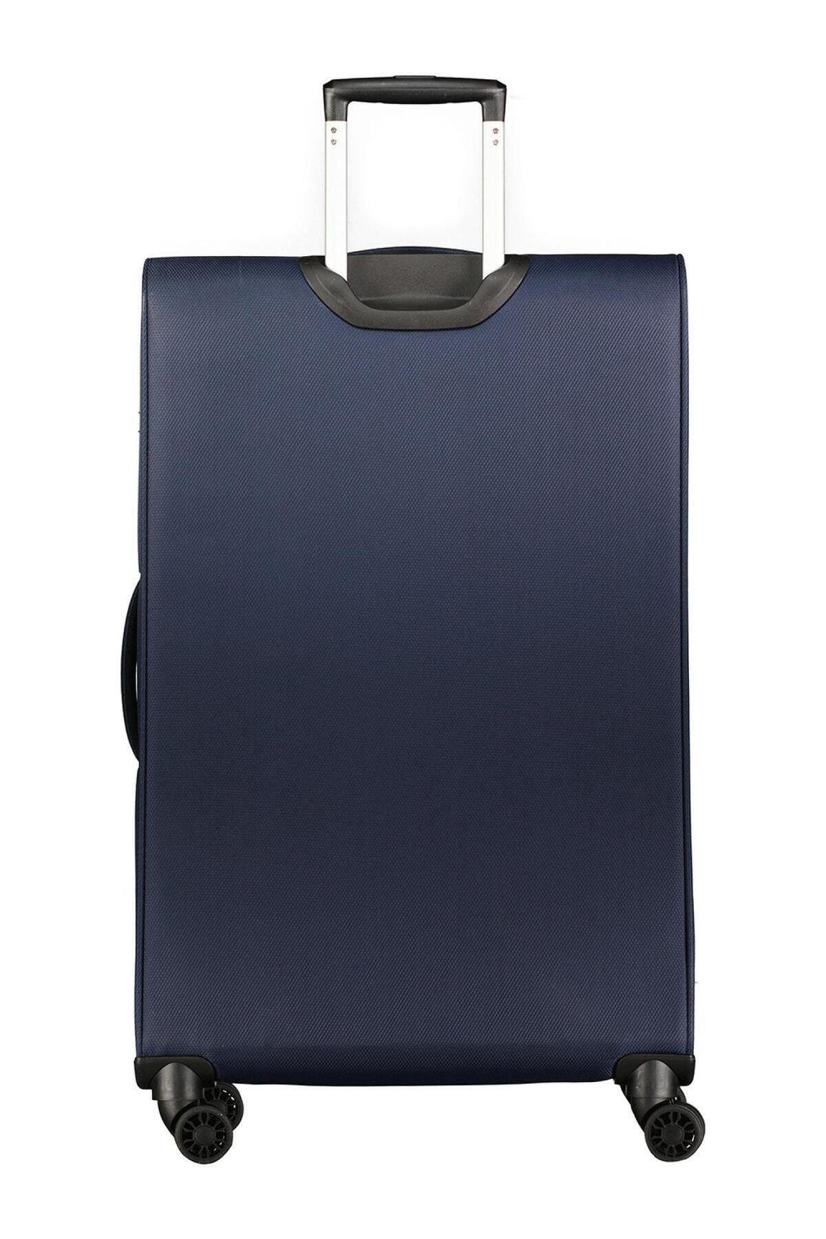 Pierre Cardin Ultra Light Hafif Lüx Kumaş Büyük Boy Valiz Lacivert 04PC4200