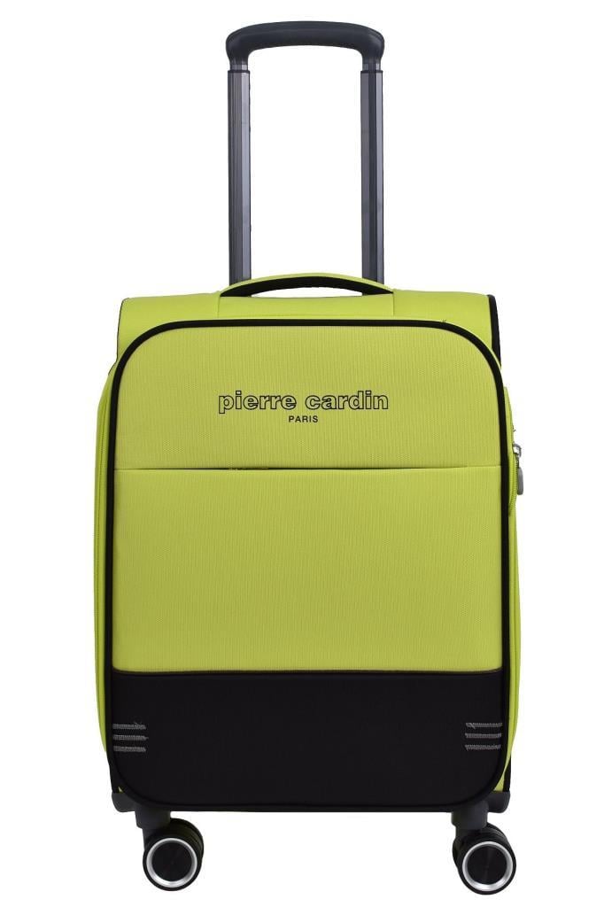 Pierre Cardin Ultra Light Hafif Lüx Kumaş Kabin Boy Valiz Lime 04PC8200